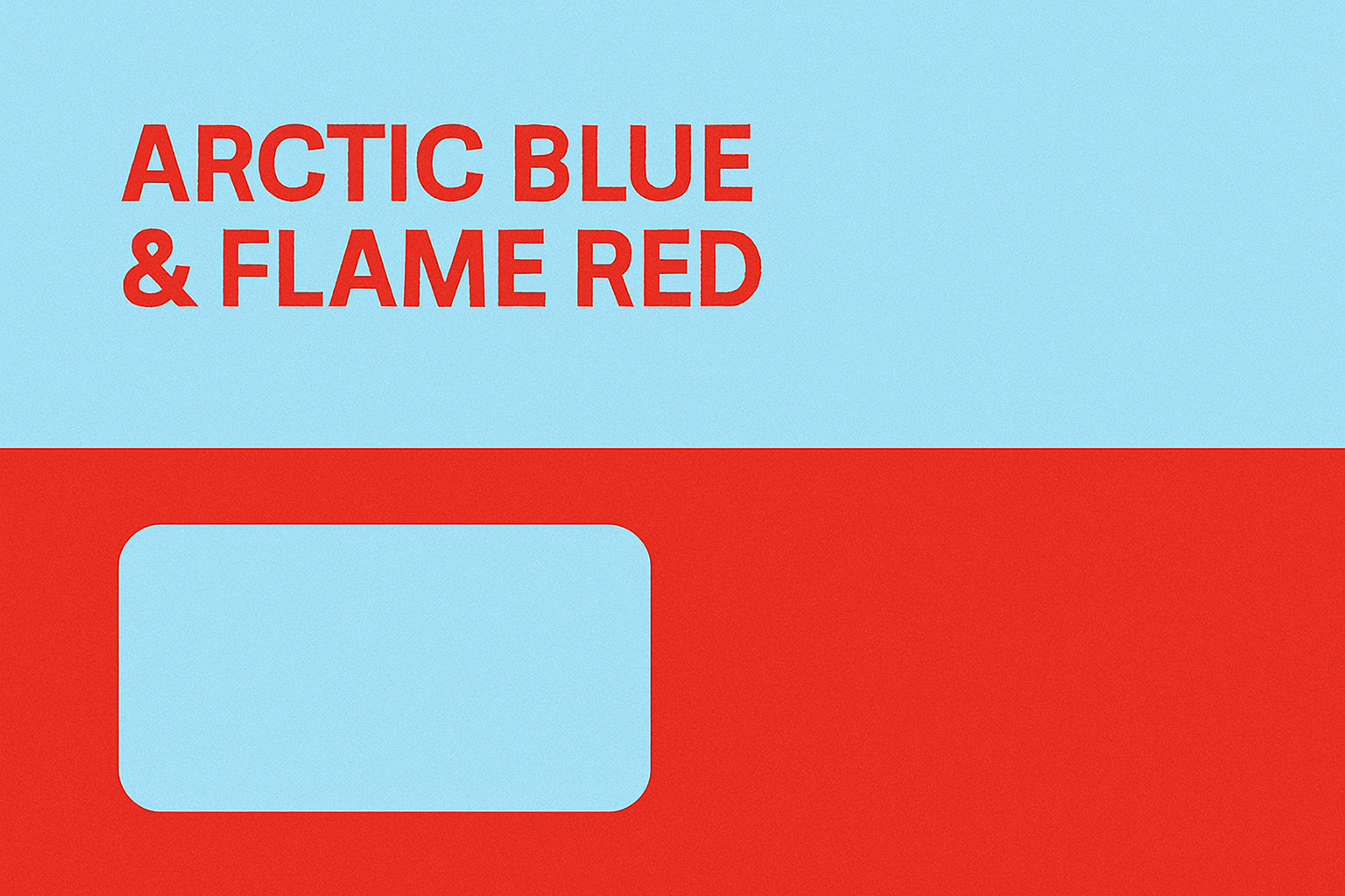 Arctic Blue & Flame Red