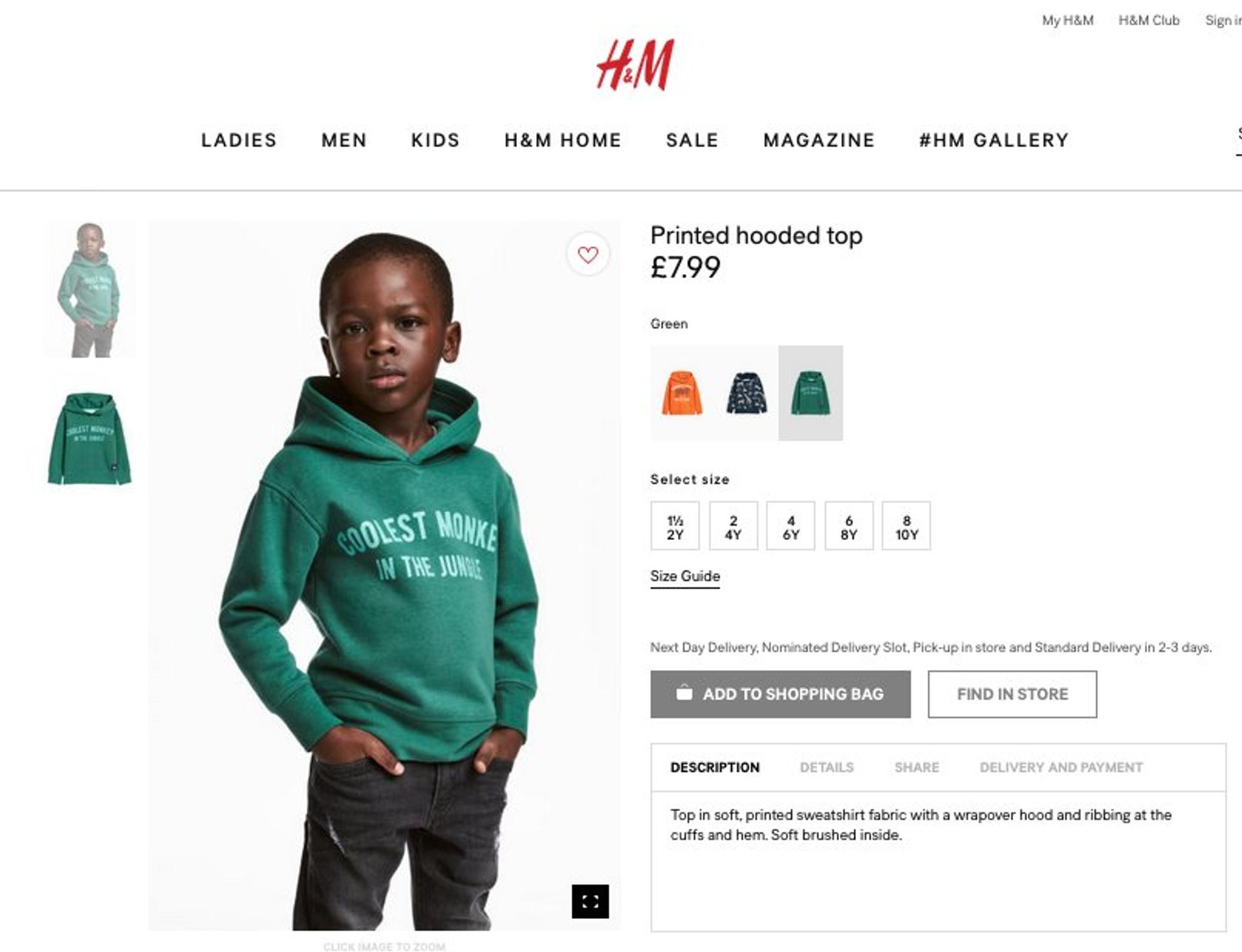 h&m negative brand image