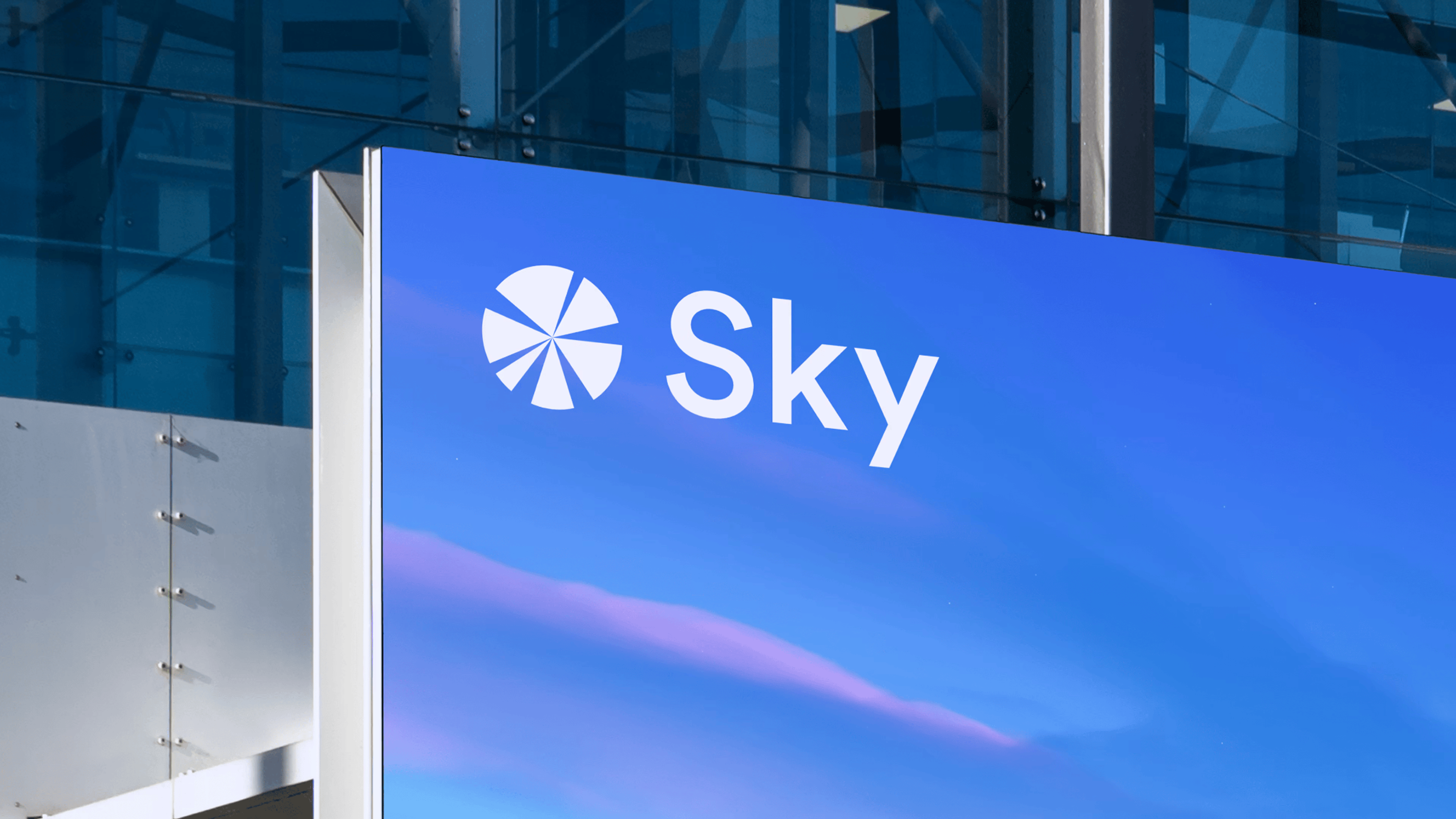 A Banner That Reflects Sky's Brand Aesthetic
