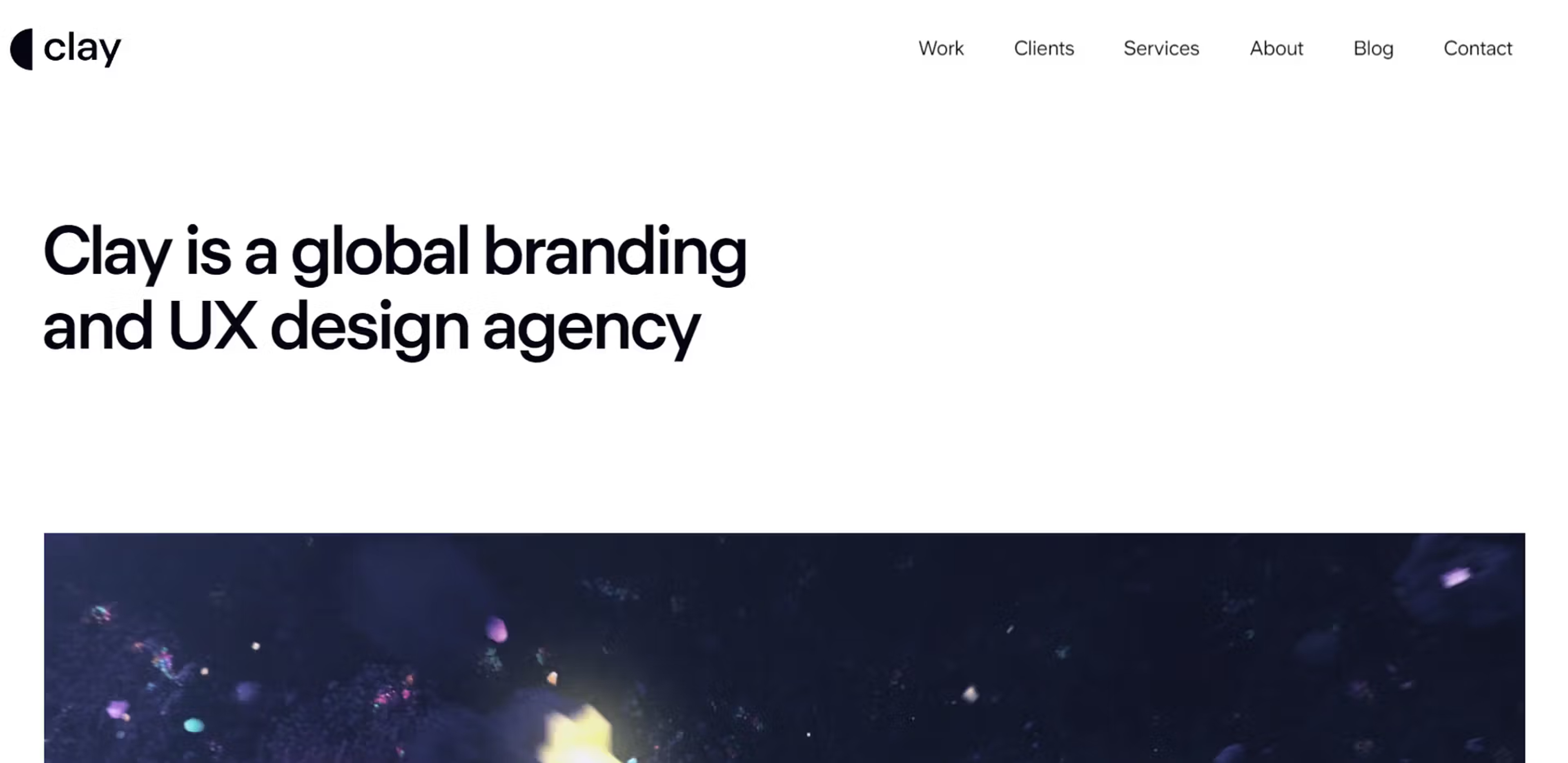 Clay Global Website Header