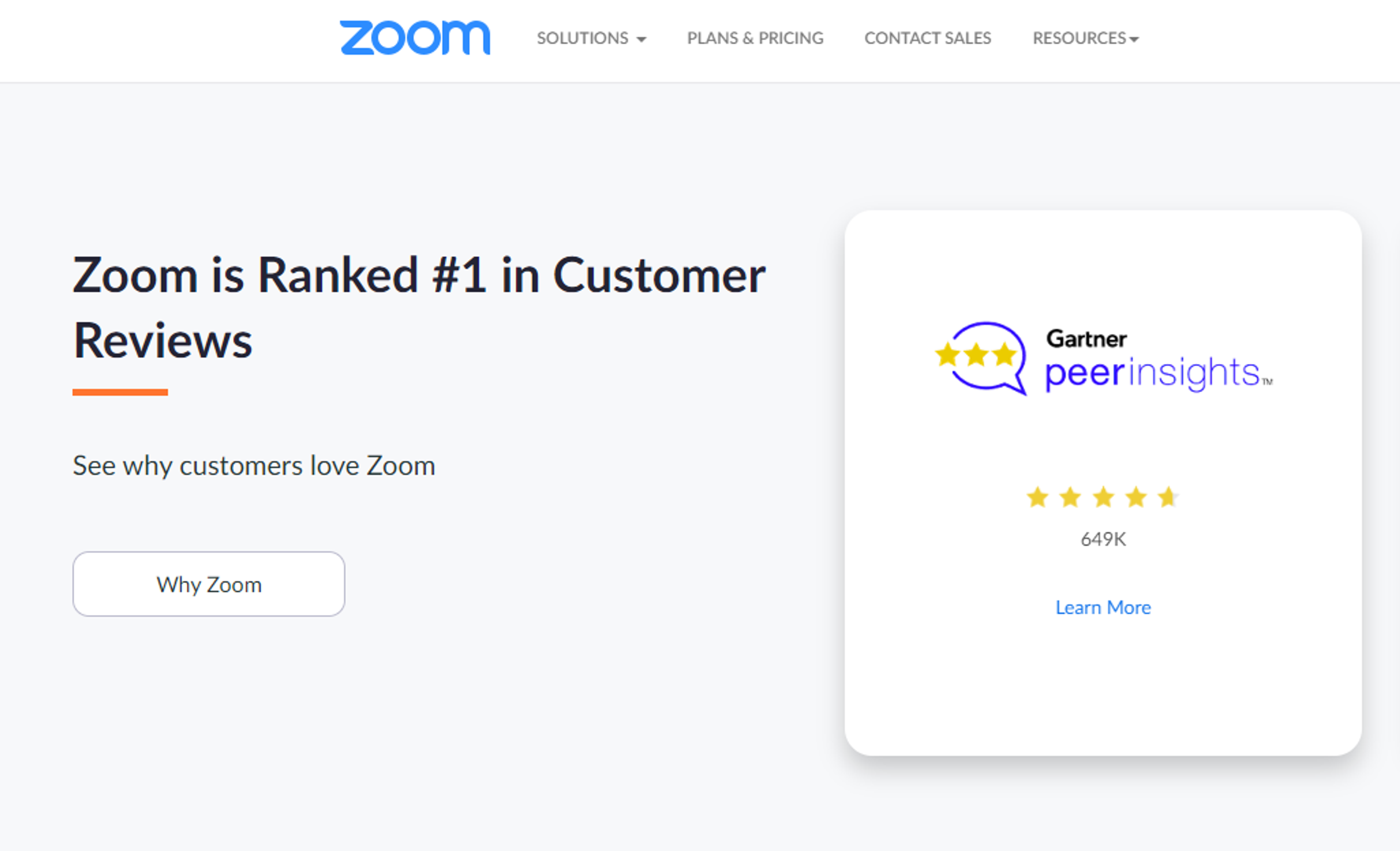 Zoom product page