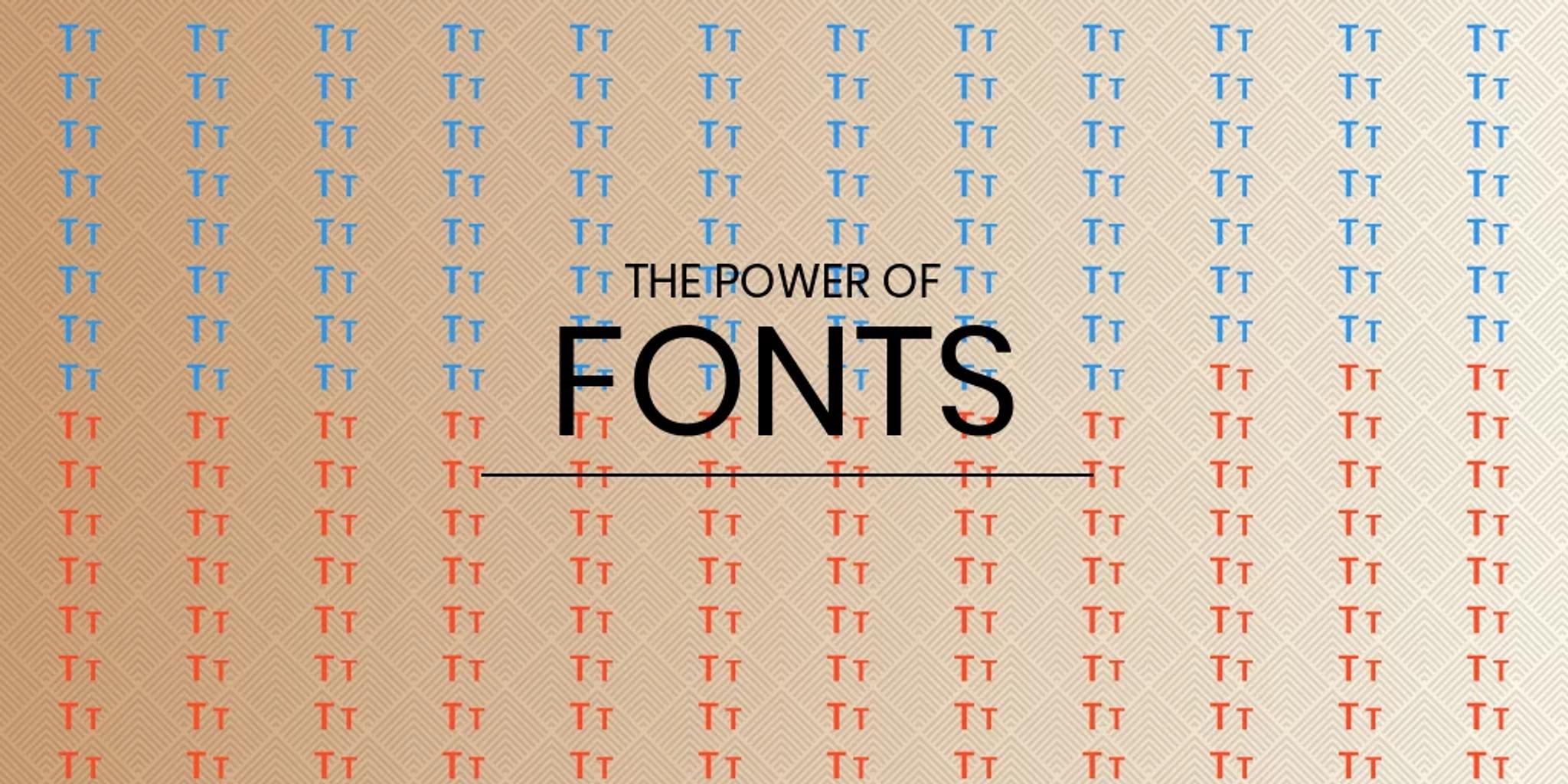 Fonts power inscription