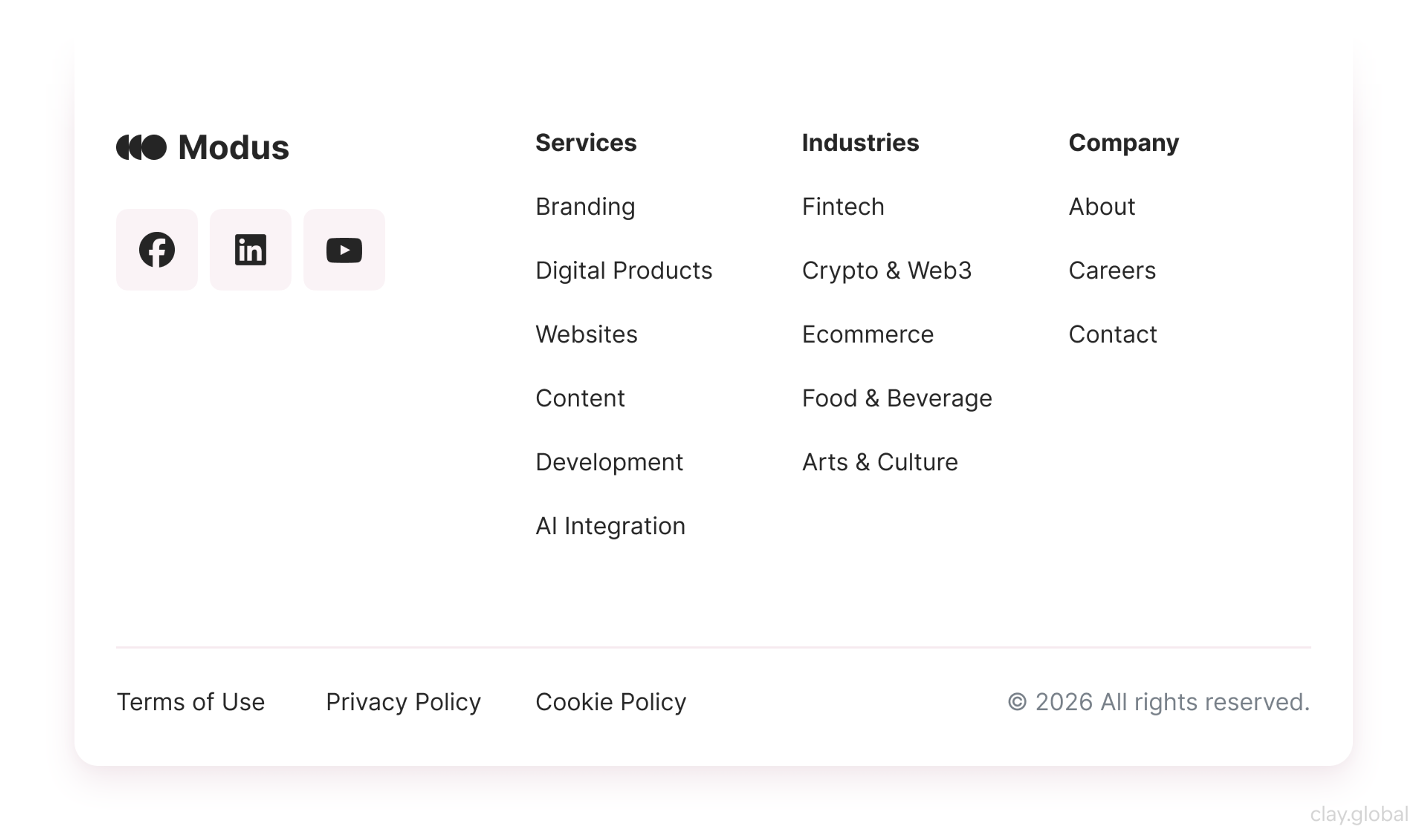 Rich Footer Example