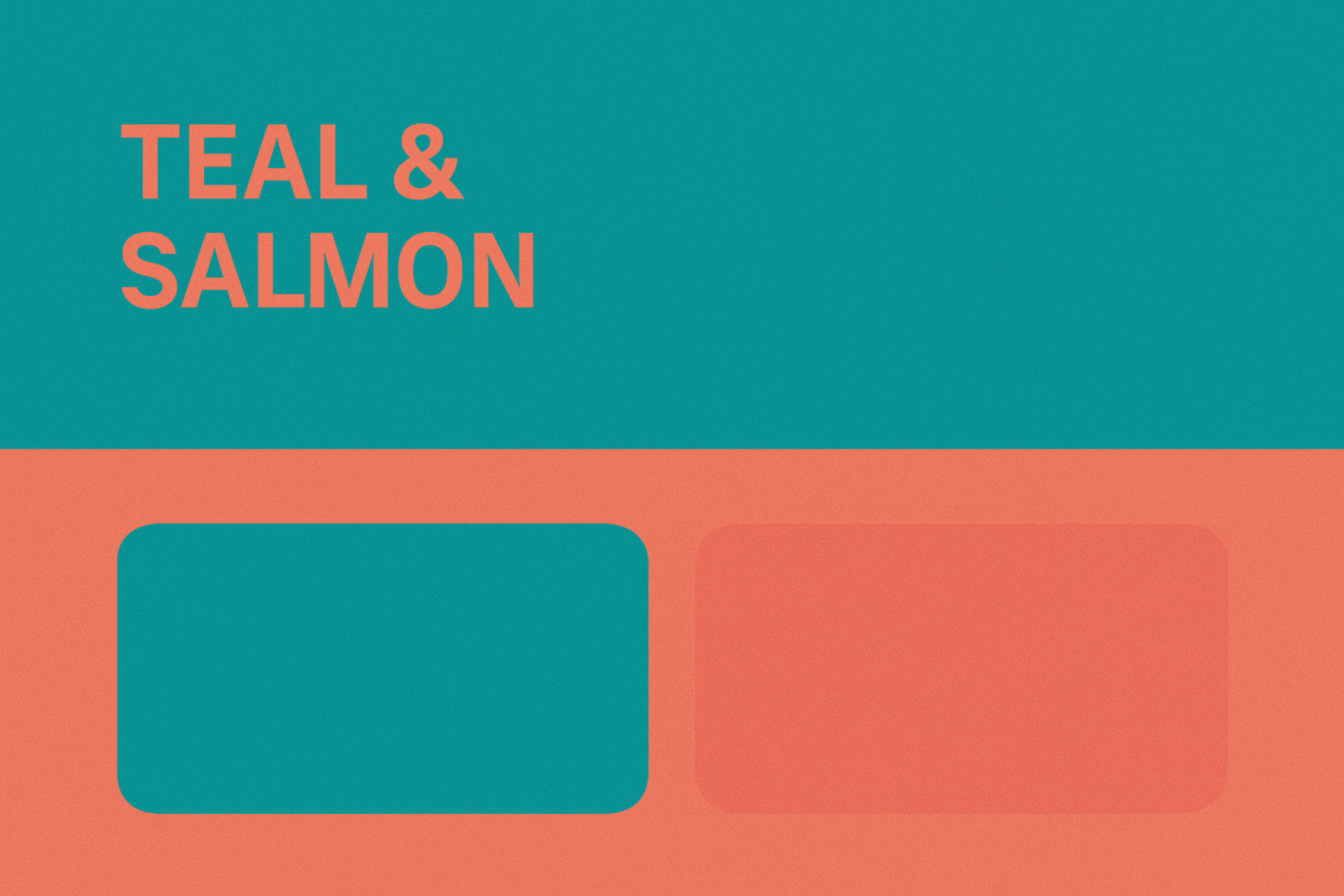 Teal & Salmon