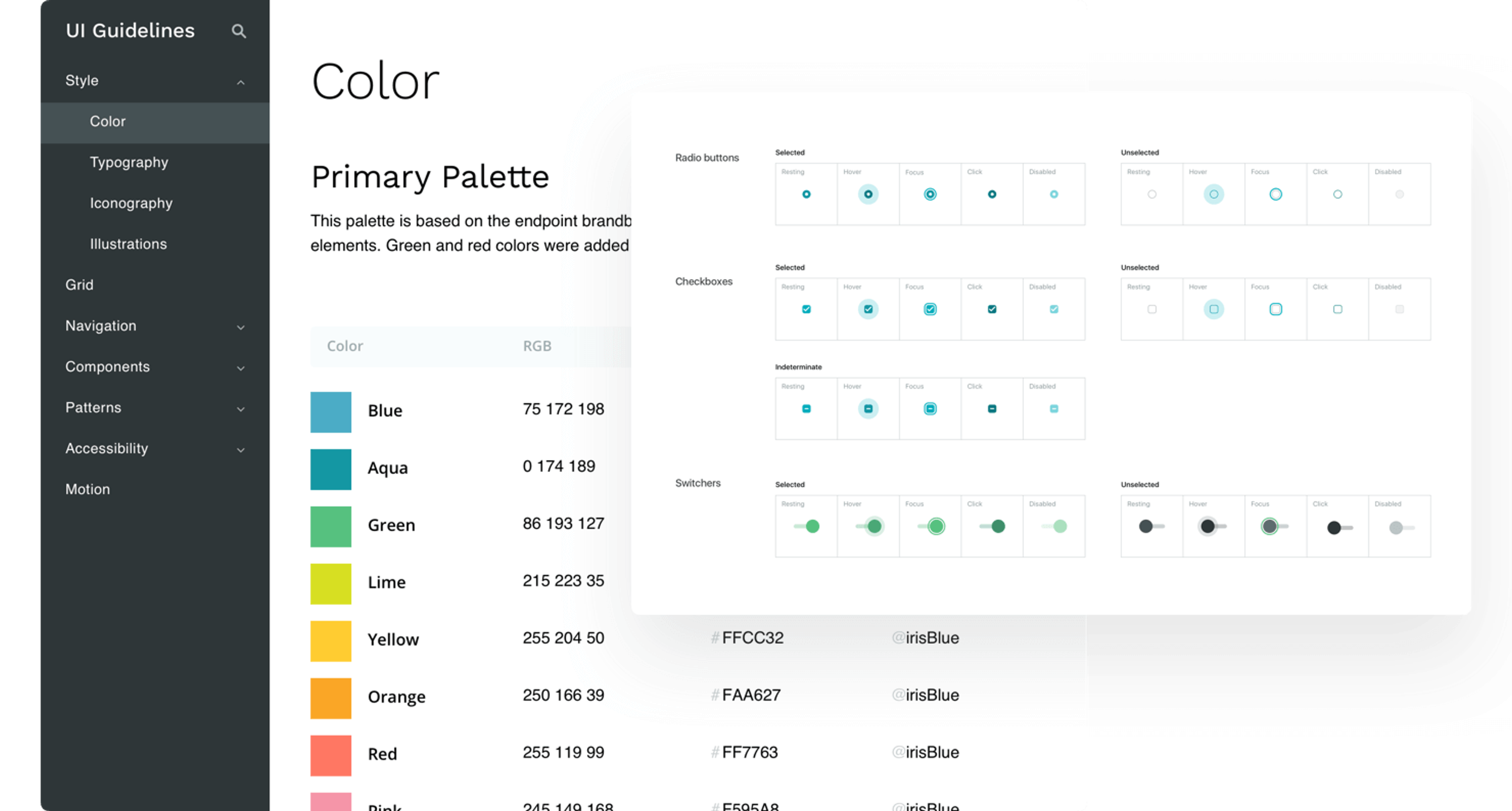Design system example
