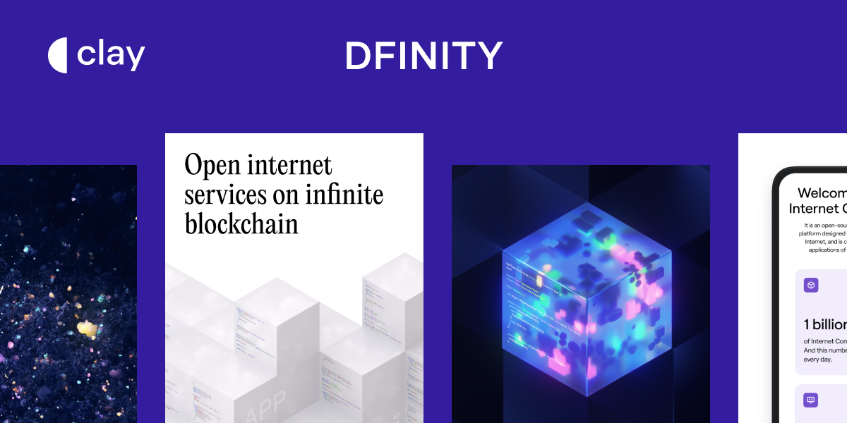 DFINITY web design | Clay
