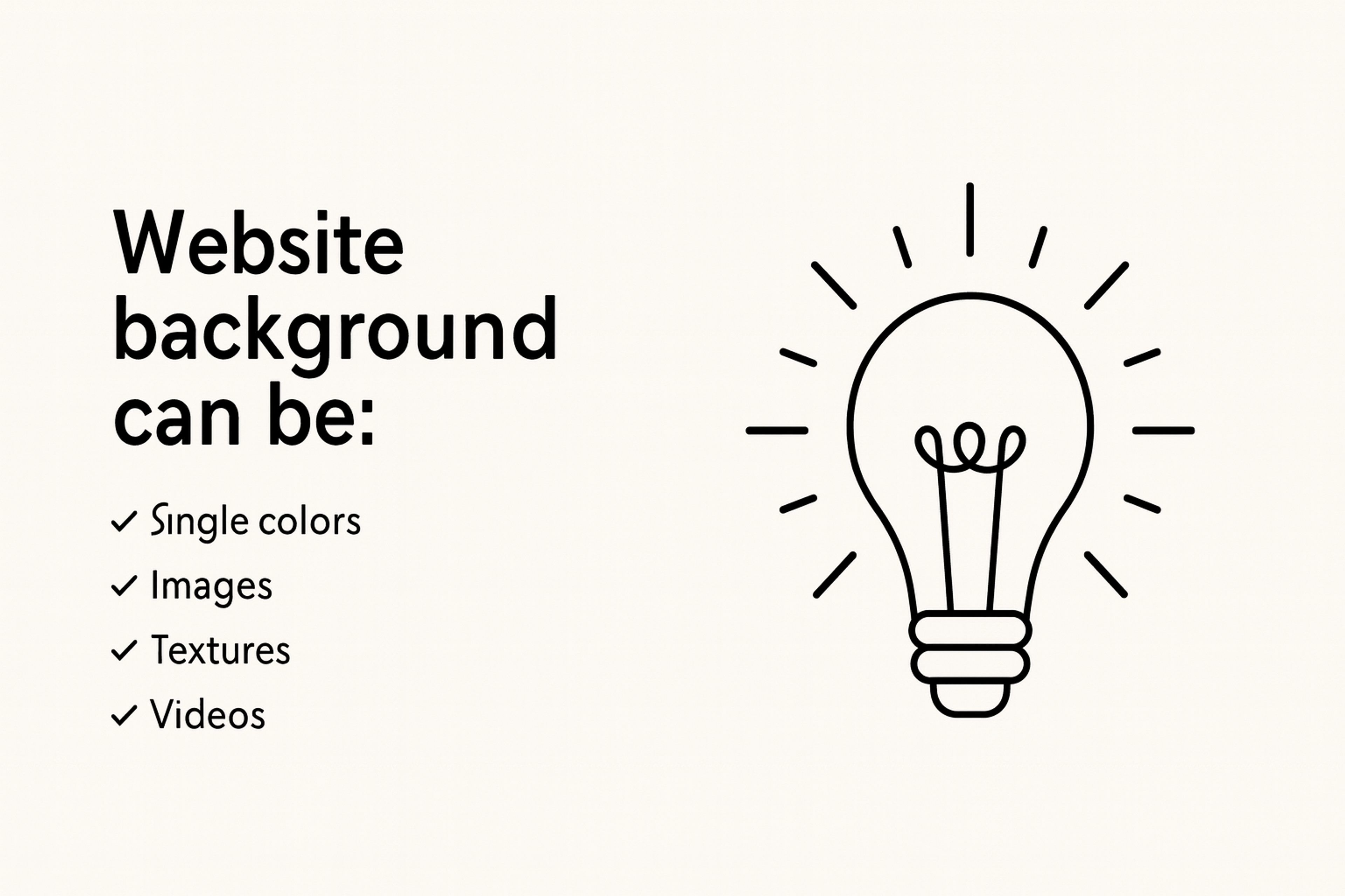 Types of web backgrounds