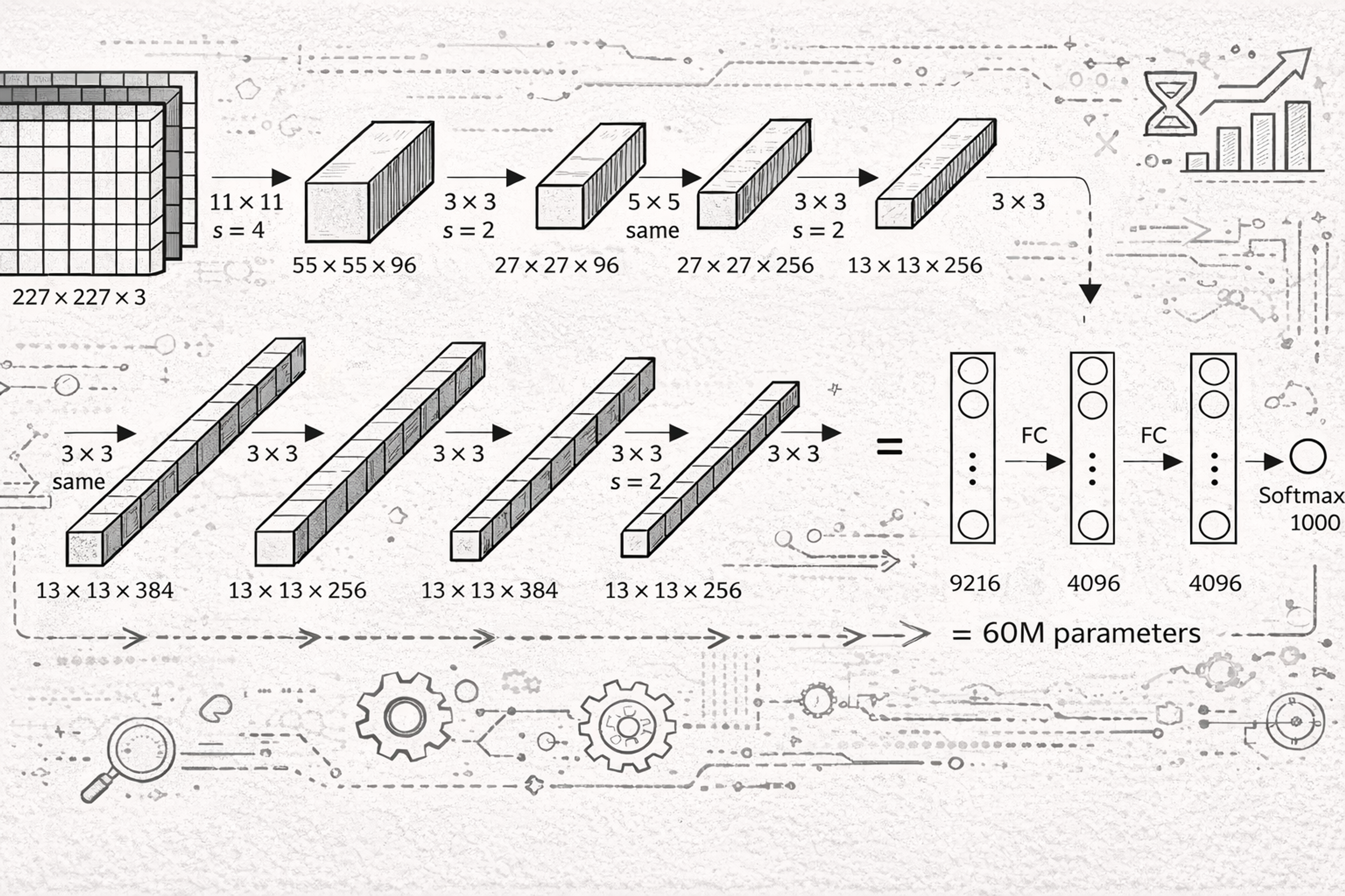 AlexNet used graphics processing units (GPUs)