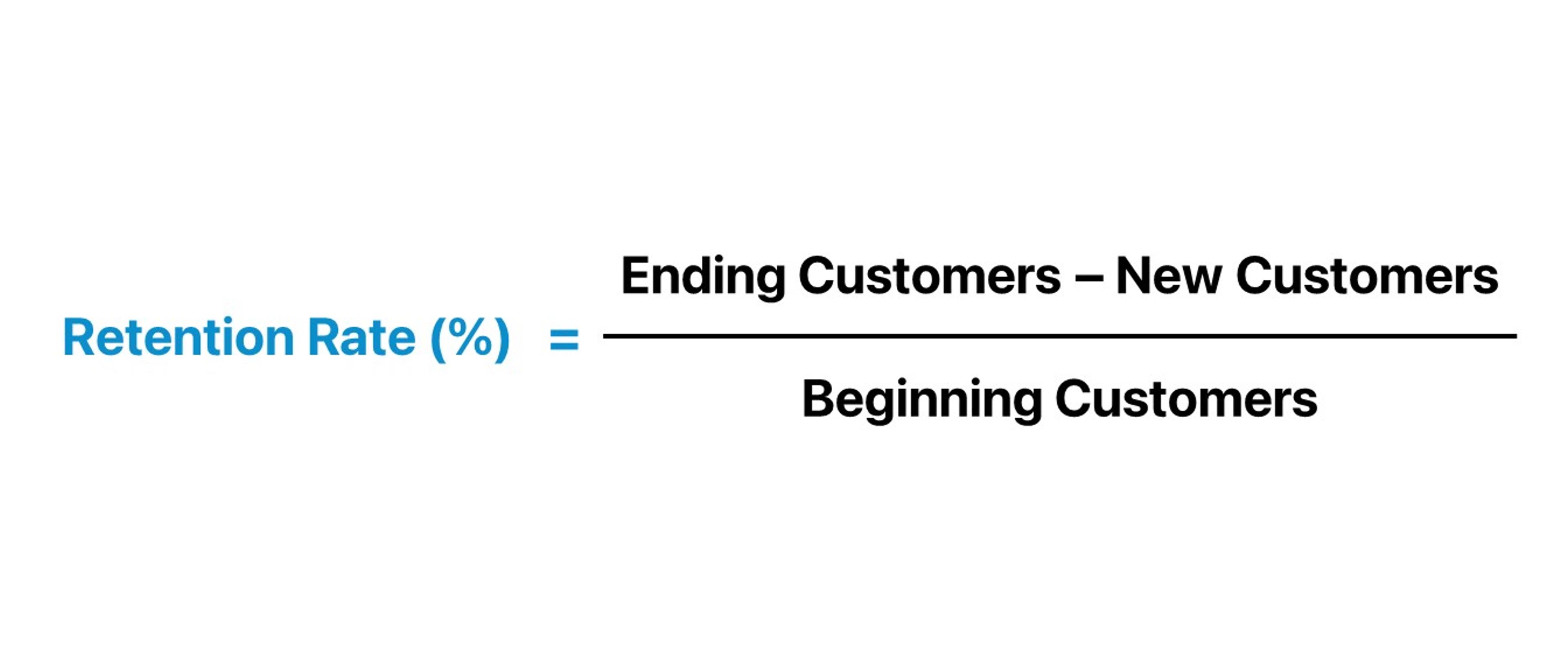 Formula for calculating retention rate