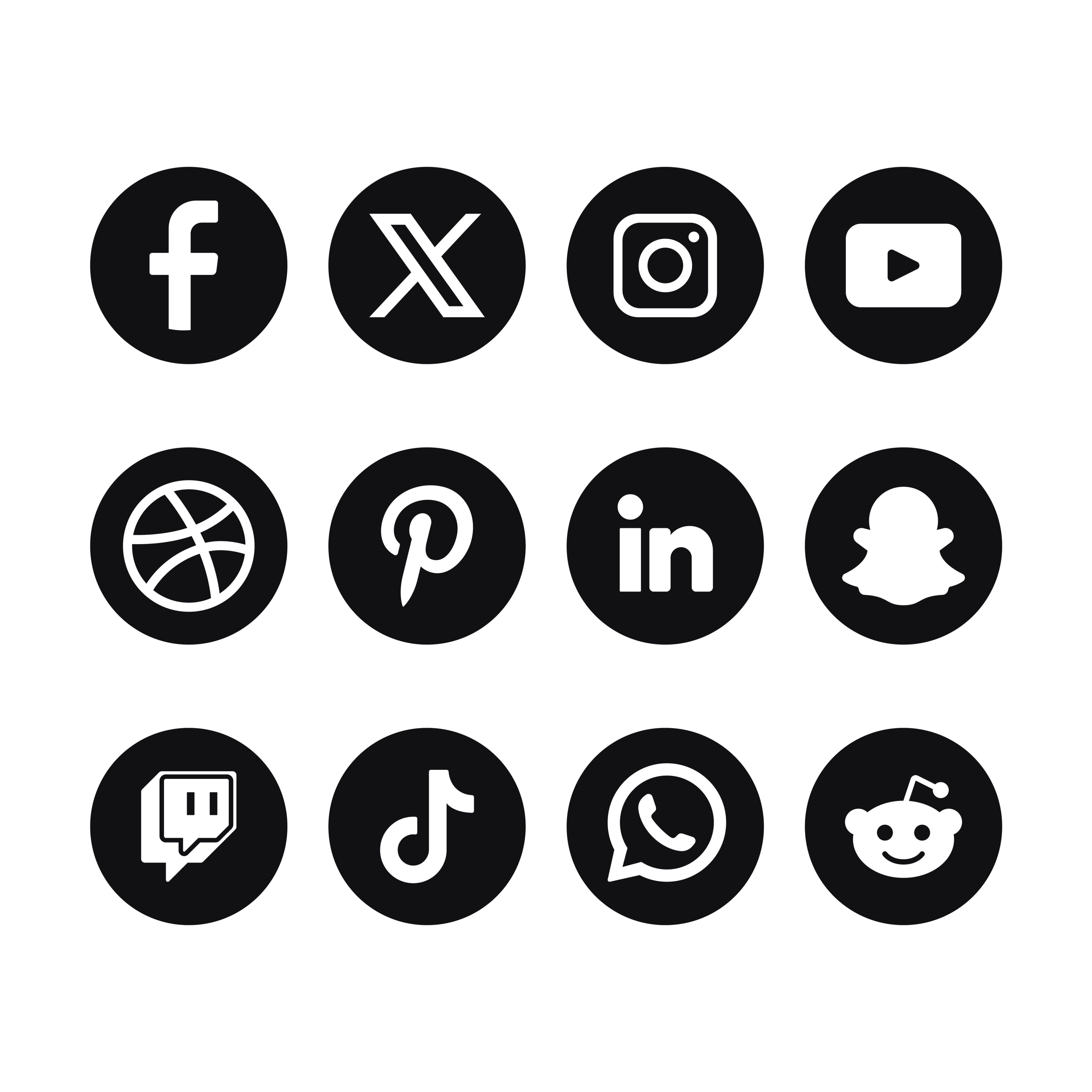 popular social media logos