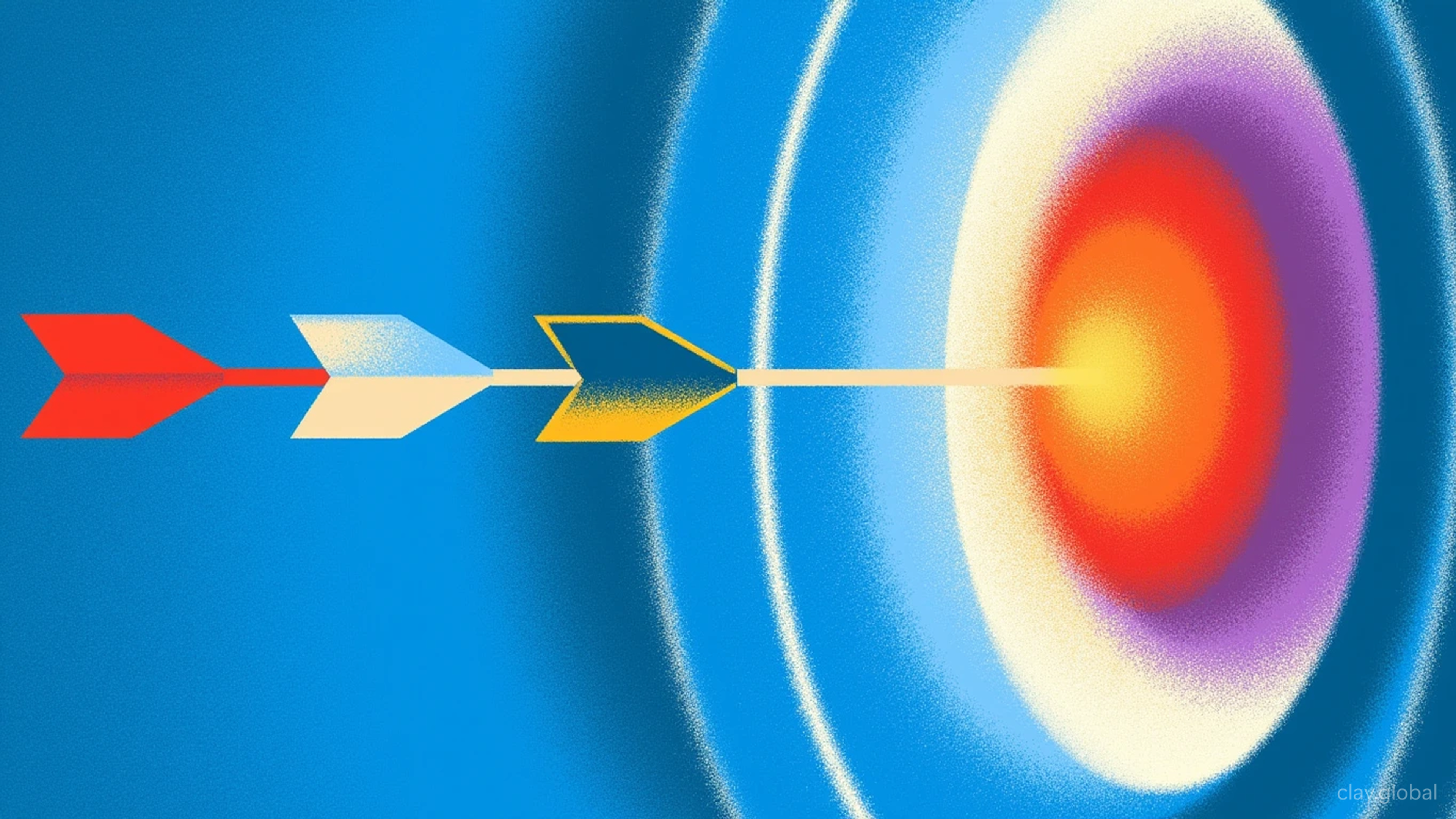 A target and lots of arrows