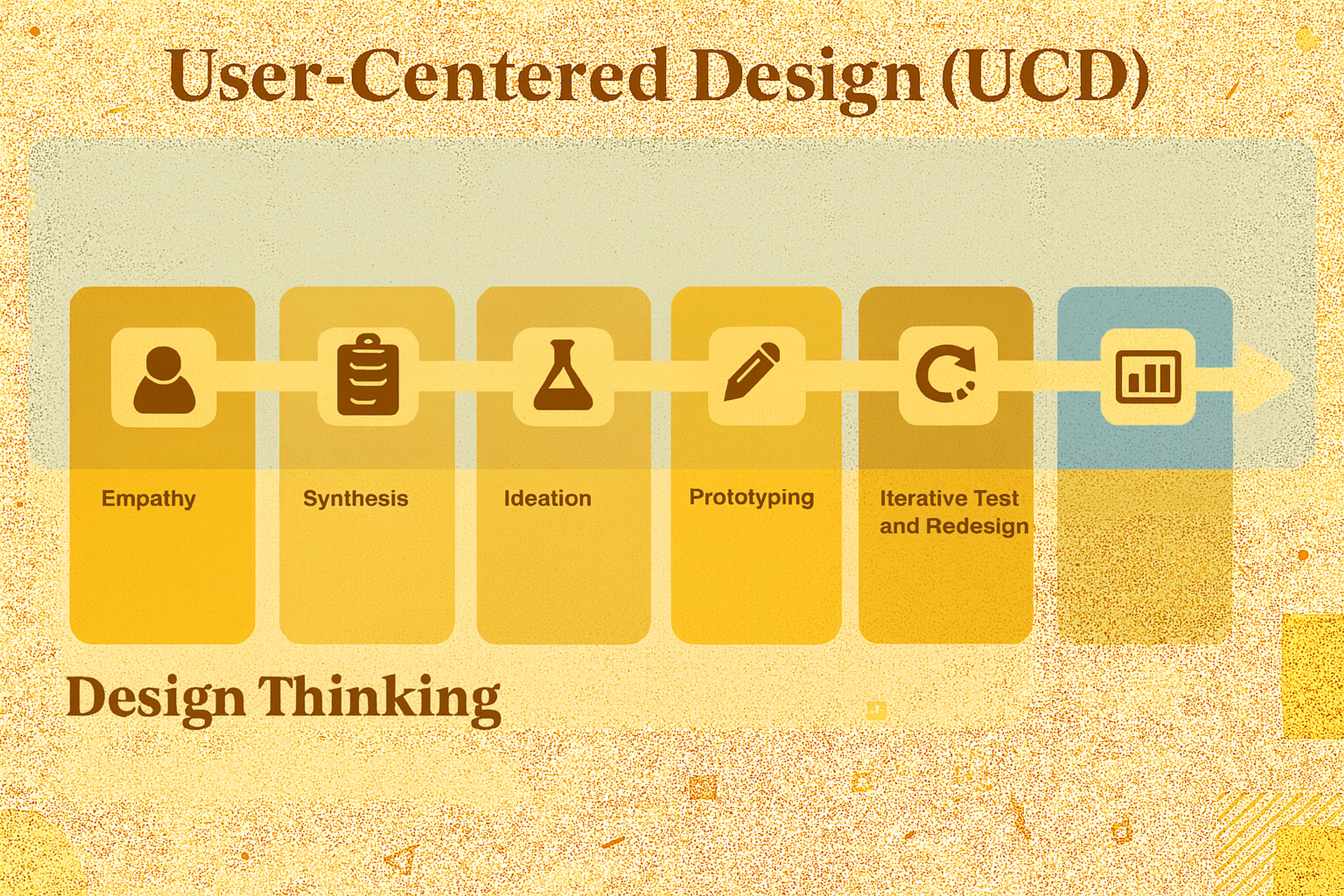 User-Centered Design (UCD) process combines stages of design thinking