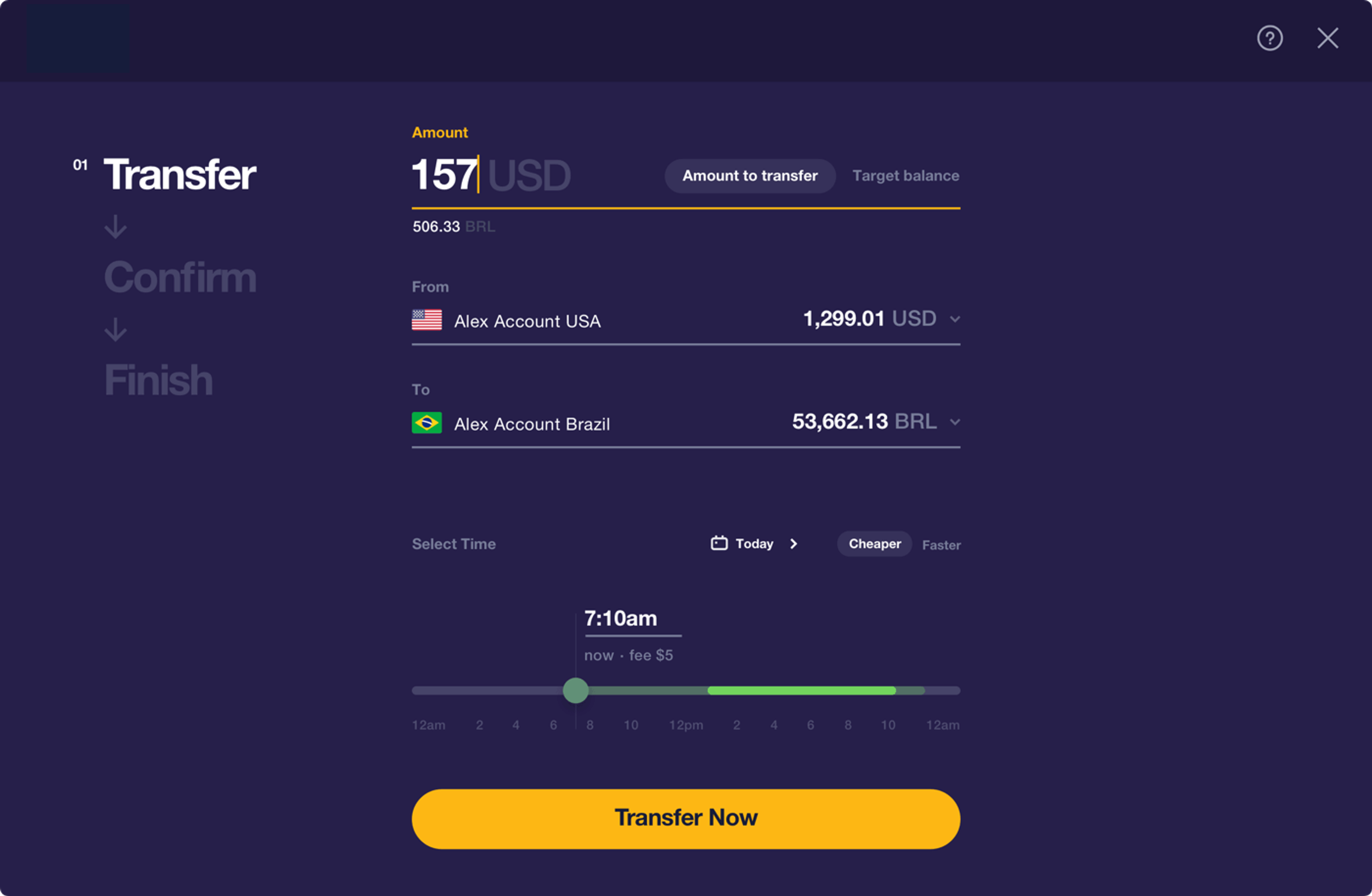 Visual directions example