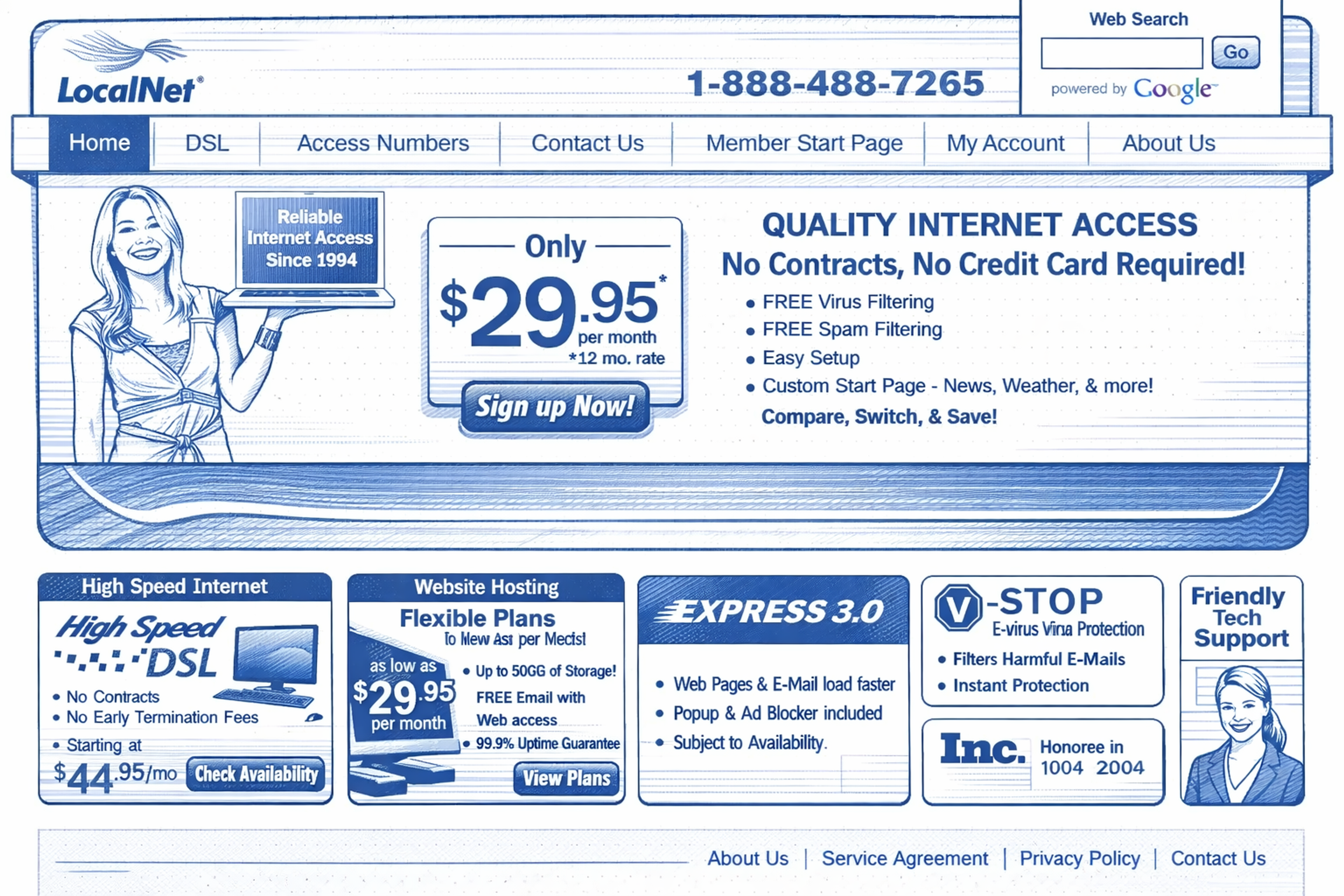 Cluttered and Complex Webpage