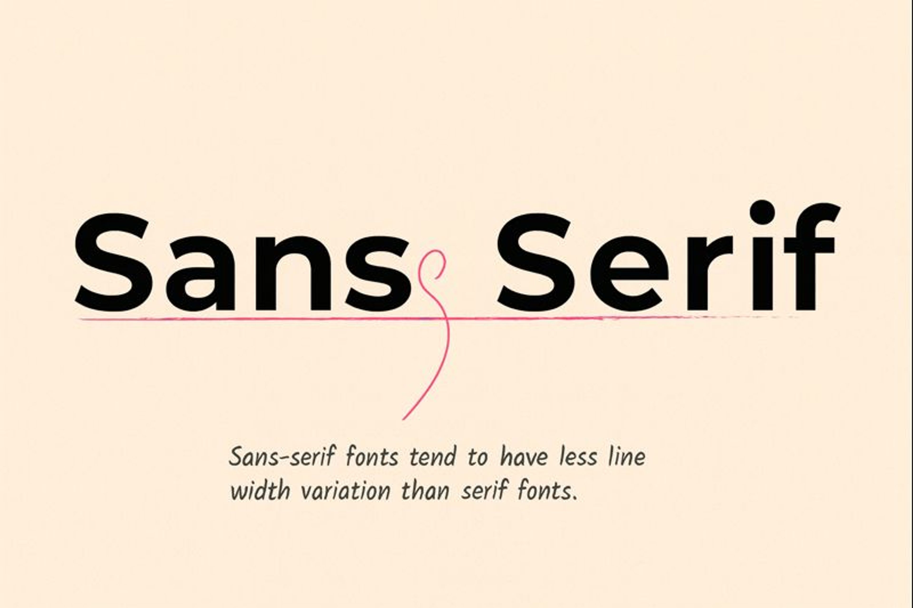 Sans-serif font example 