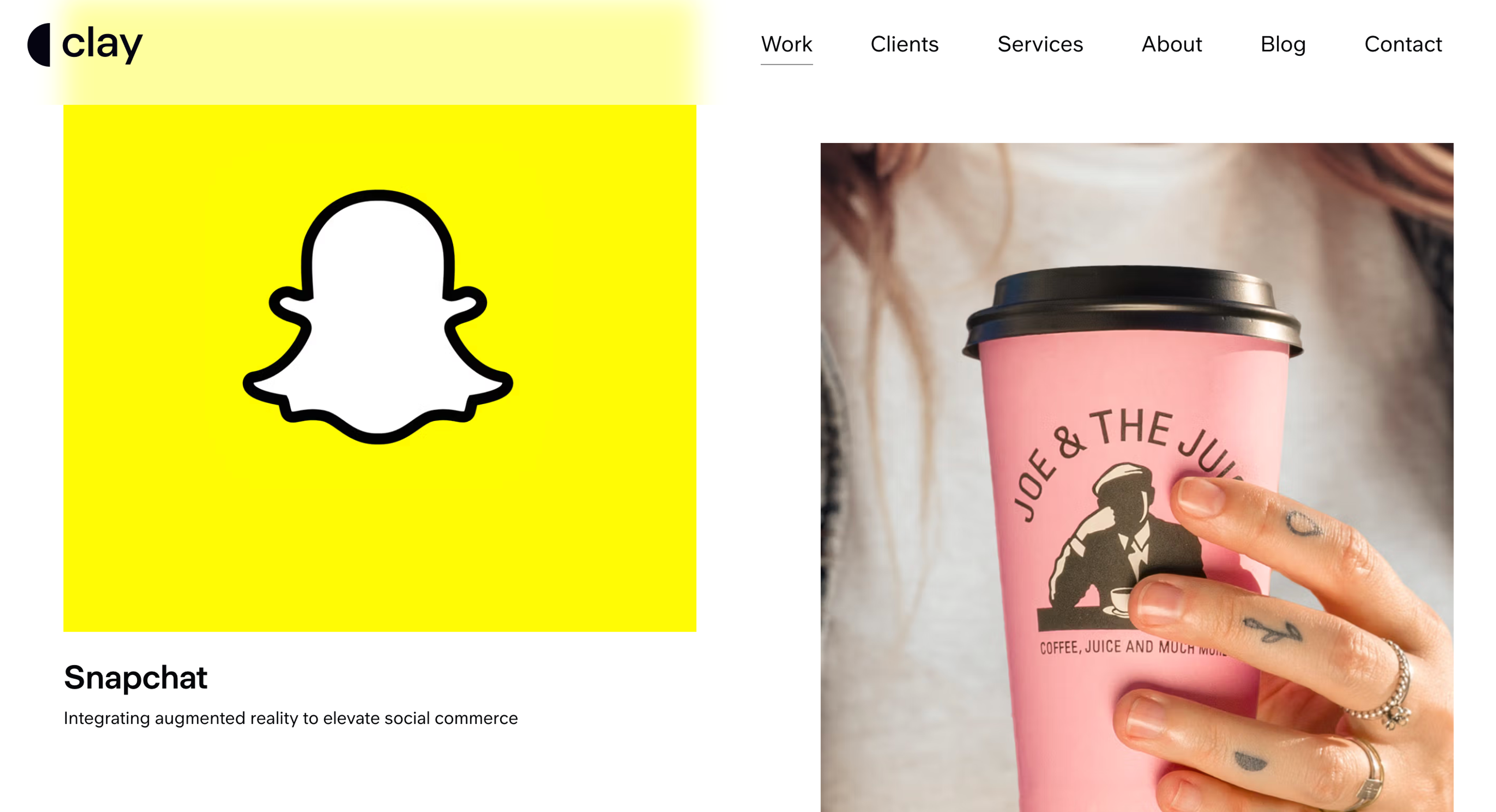 Clay Global Portfolio Page