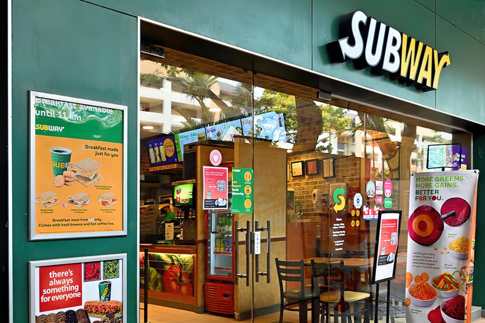 Subway fast food restaurant