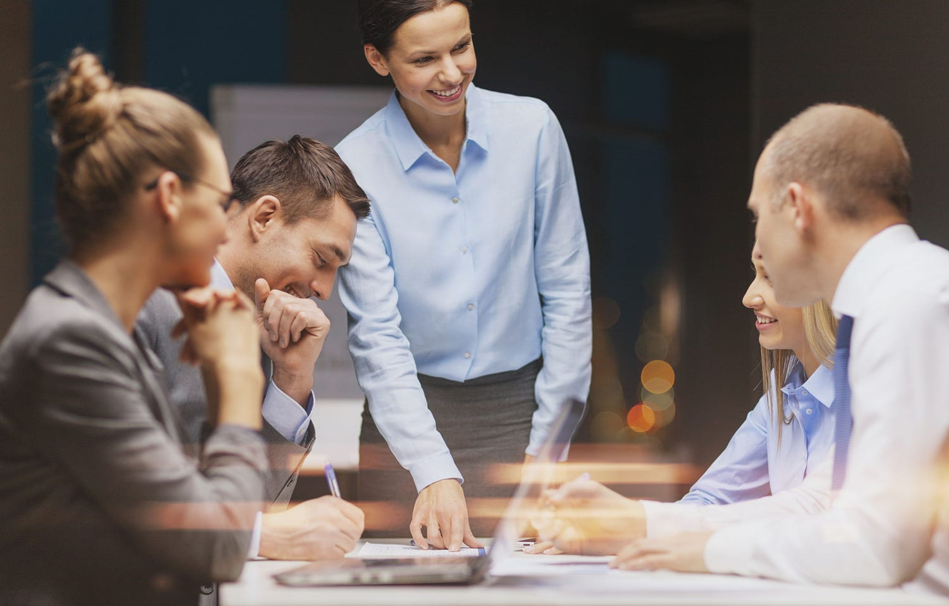 group of people brainstorming