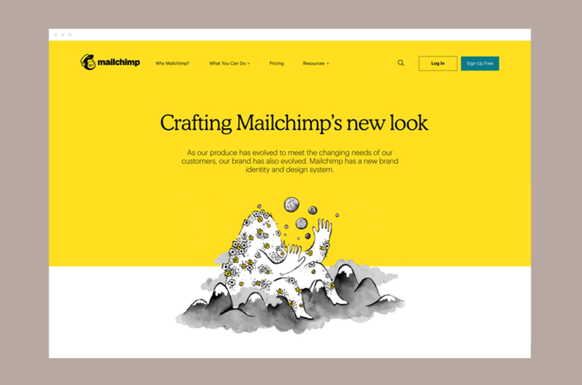 Screen from Mailchimp