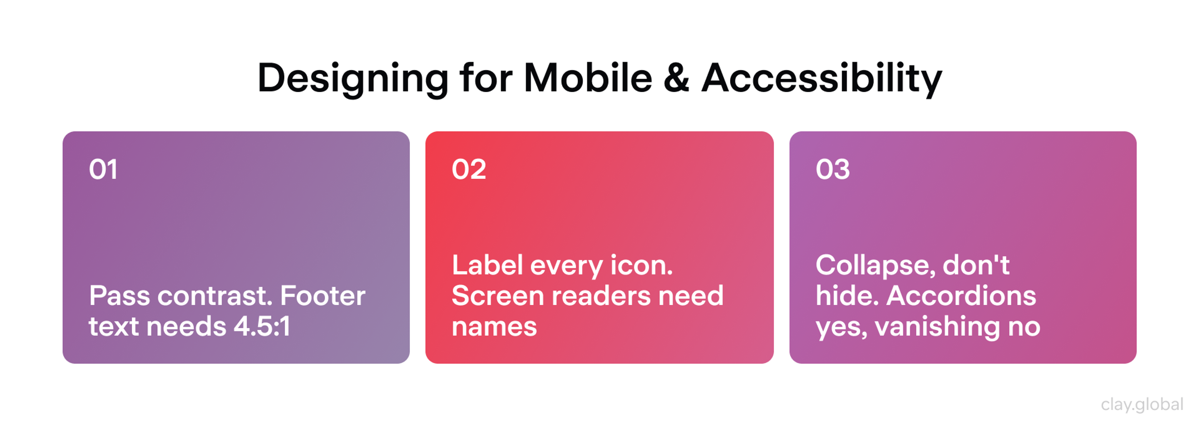 Footers & Accessibility