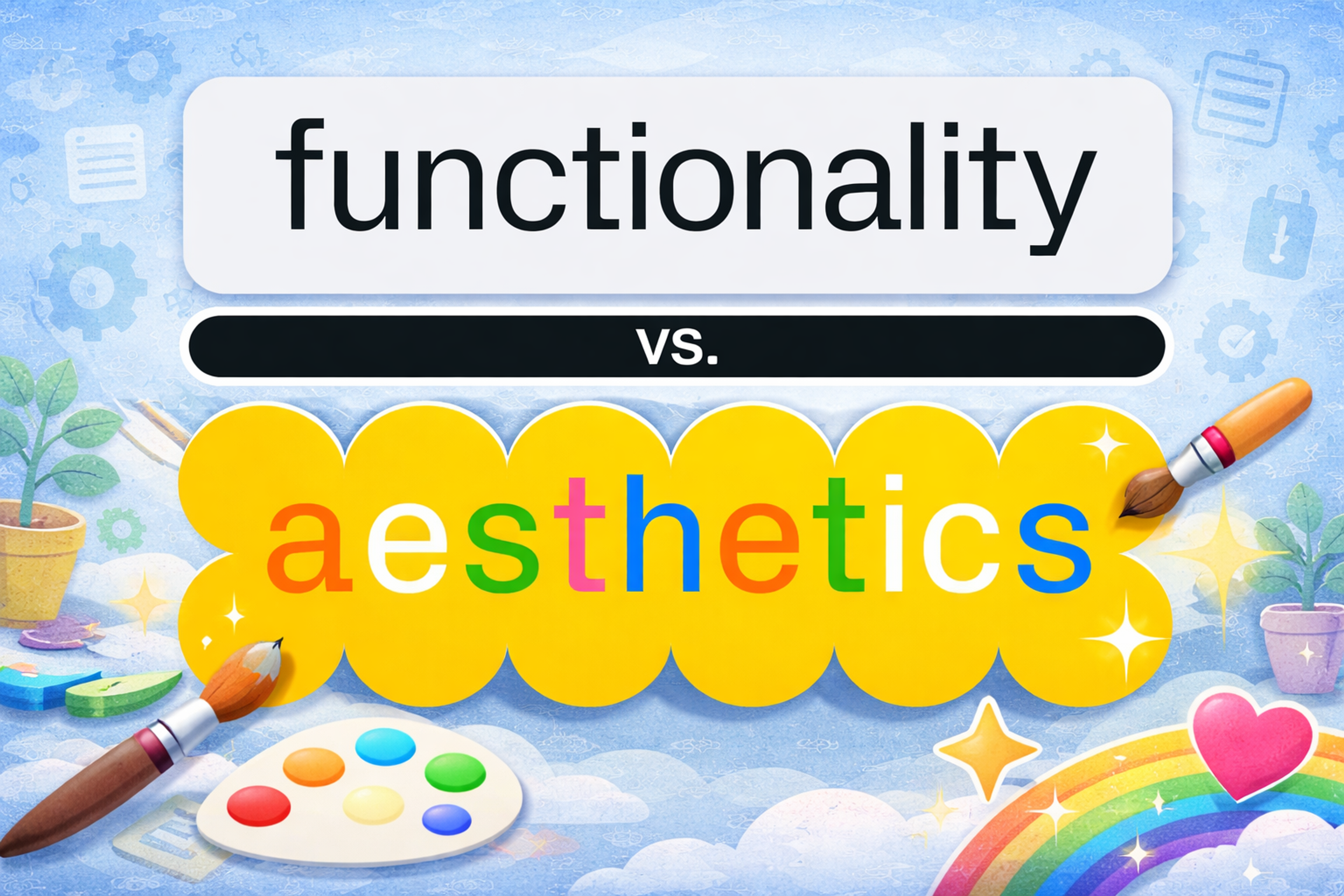 functionality vs aesthetics