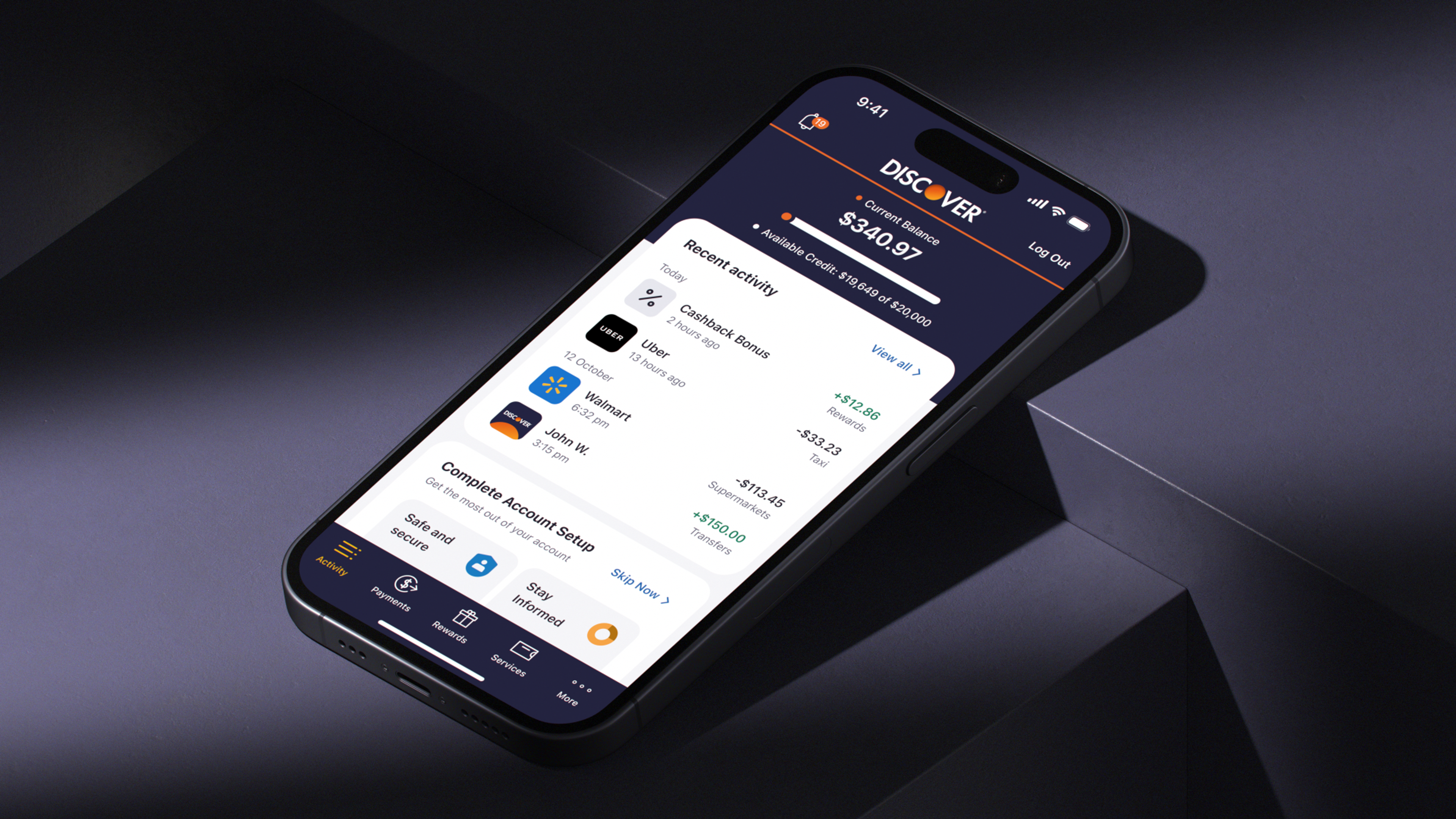 Discover mobile hero