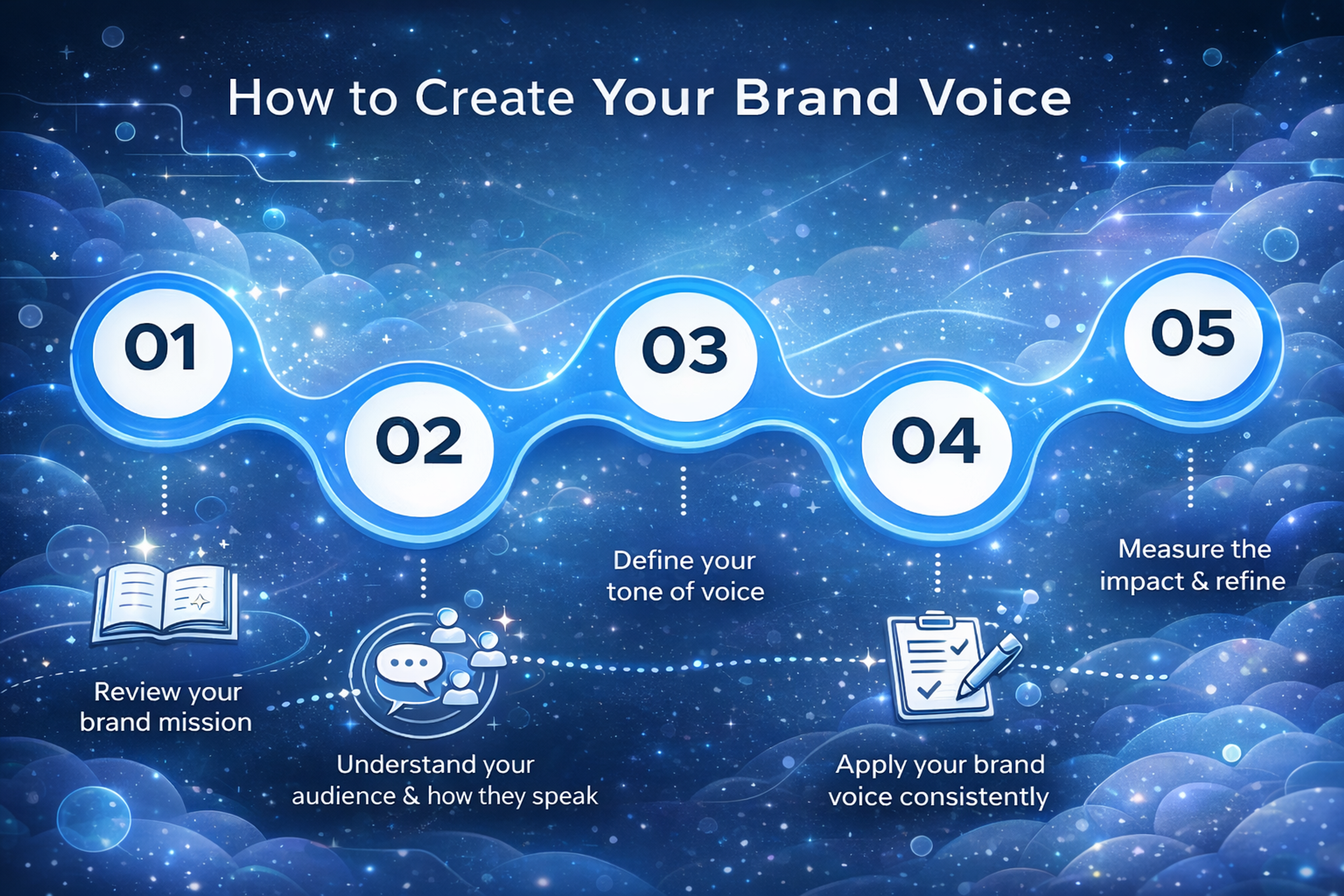 Graph about creating brand voice