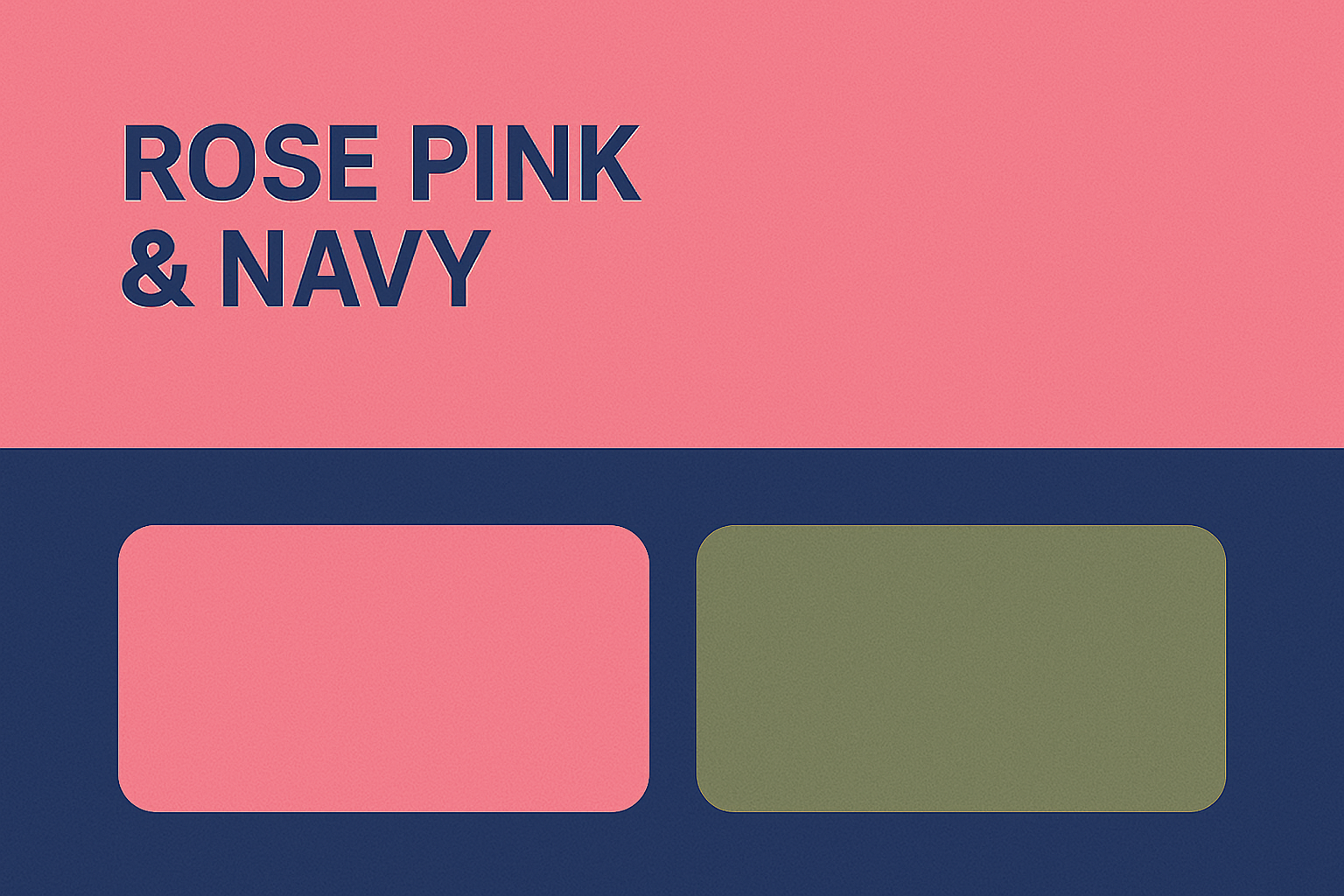 Rose Pink & Navy