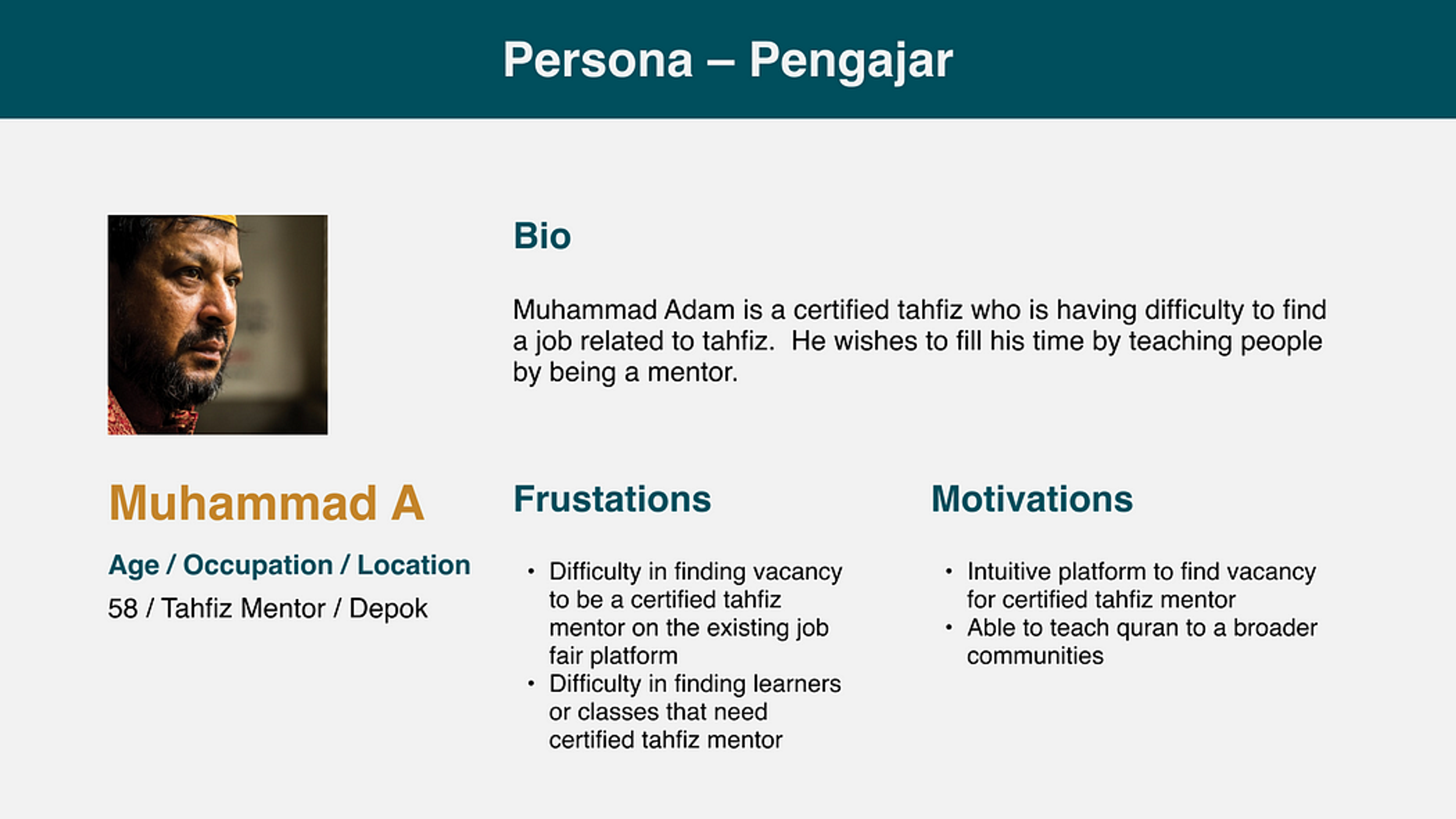 user persona example