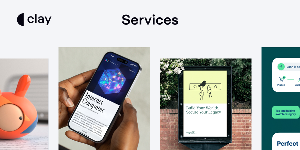 Clay Ui Layout Examples UI/UX Design, Branding, Web Design Services | Clay