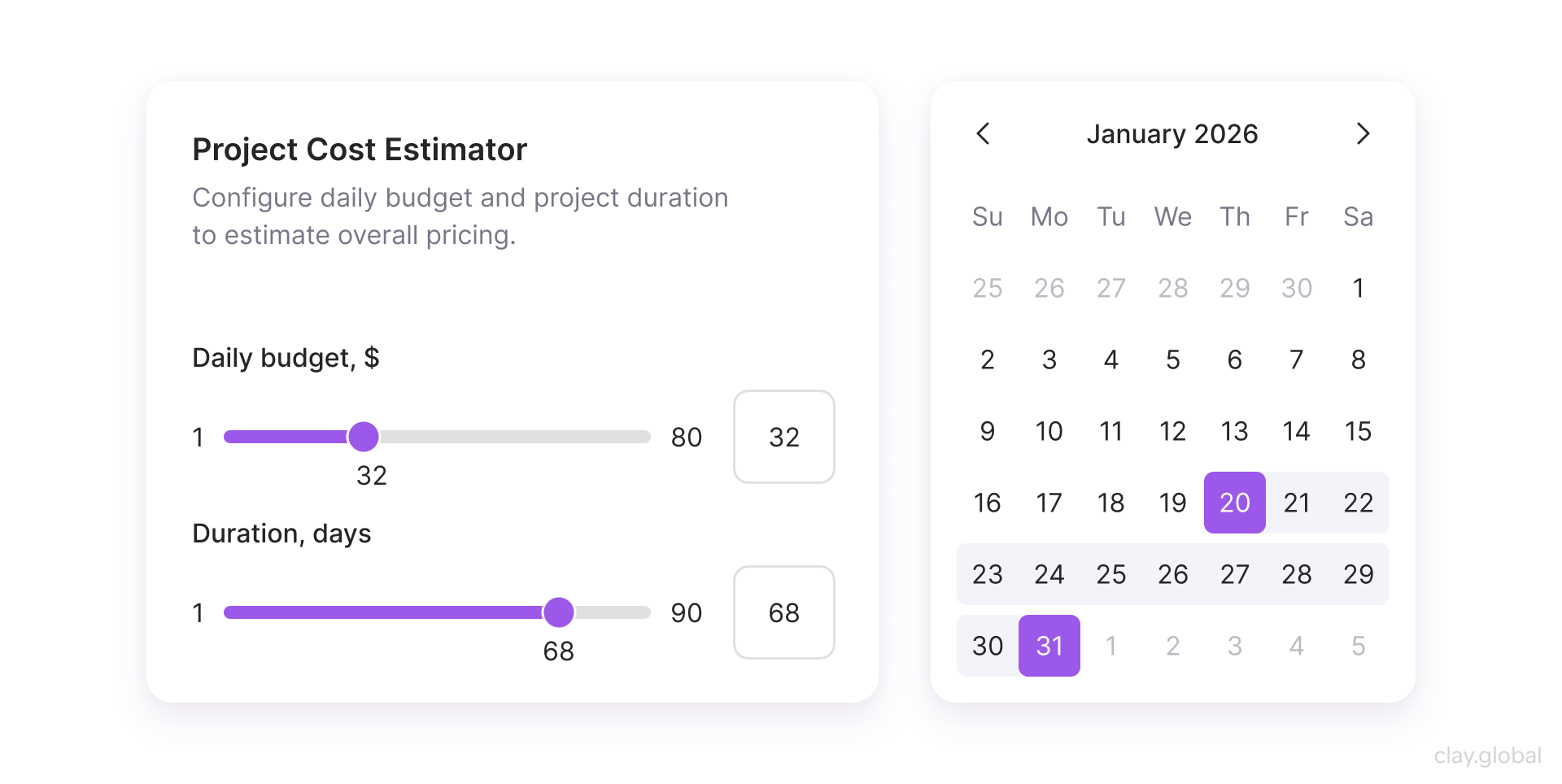 Every UI Element You Need to Know (with Examples) | Clay
