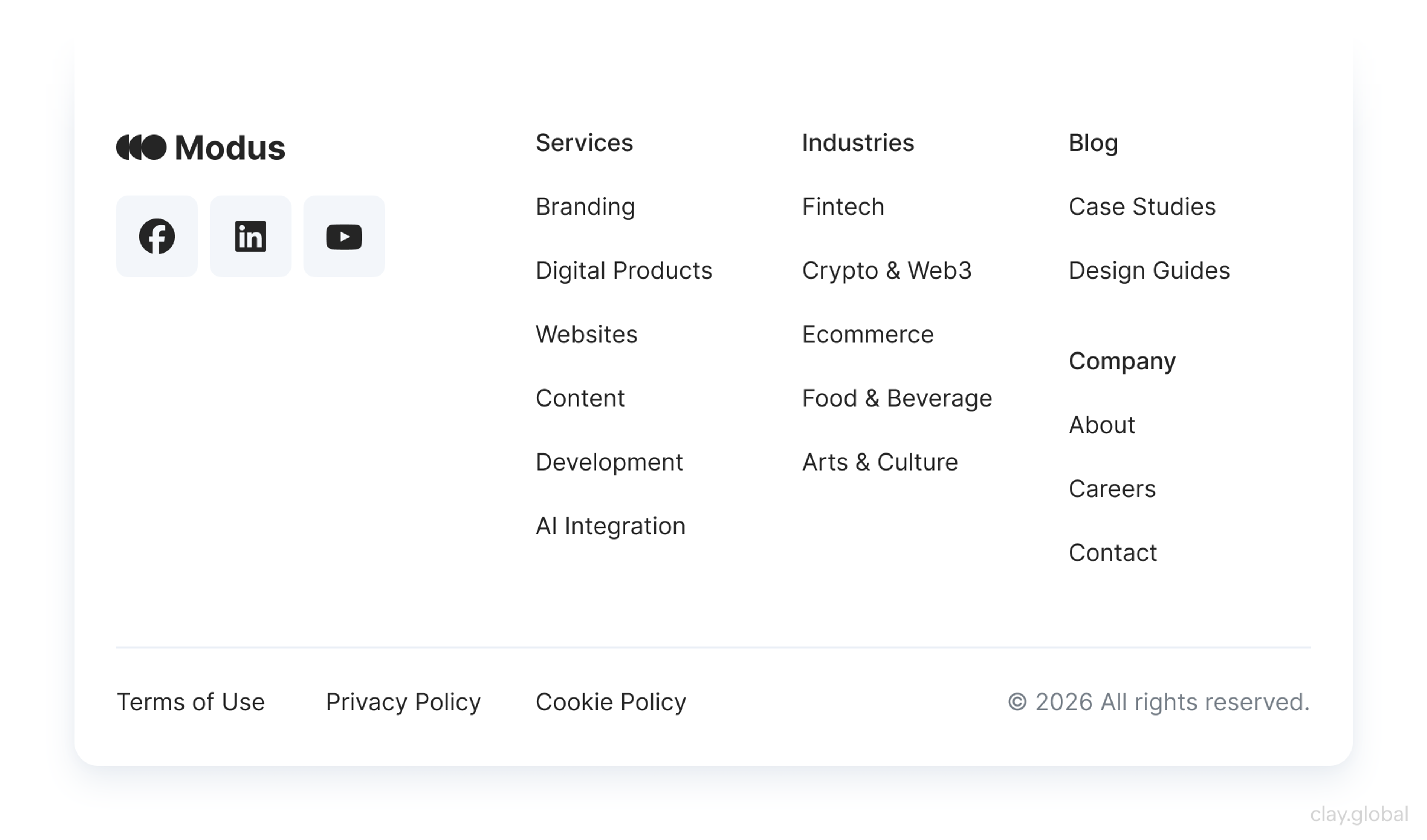 Footer Navigation
