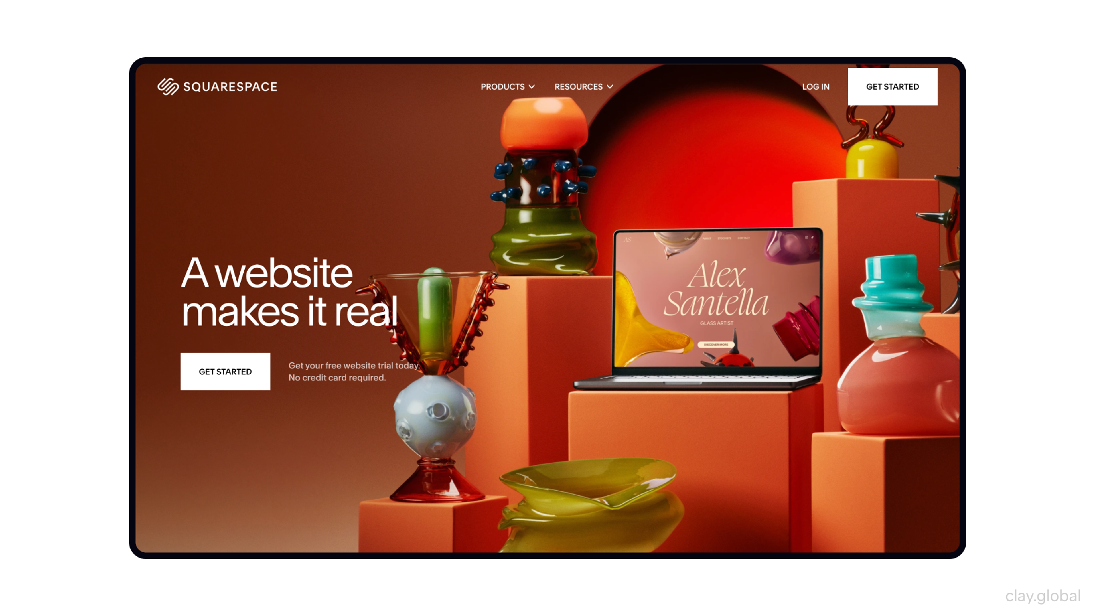 Squarespace homepage