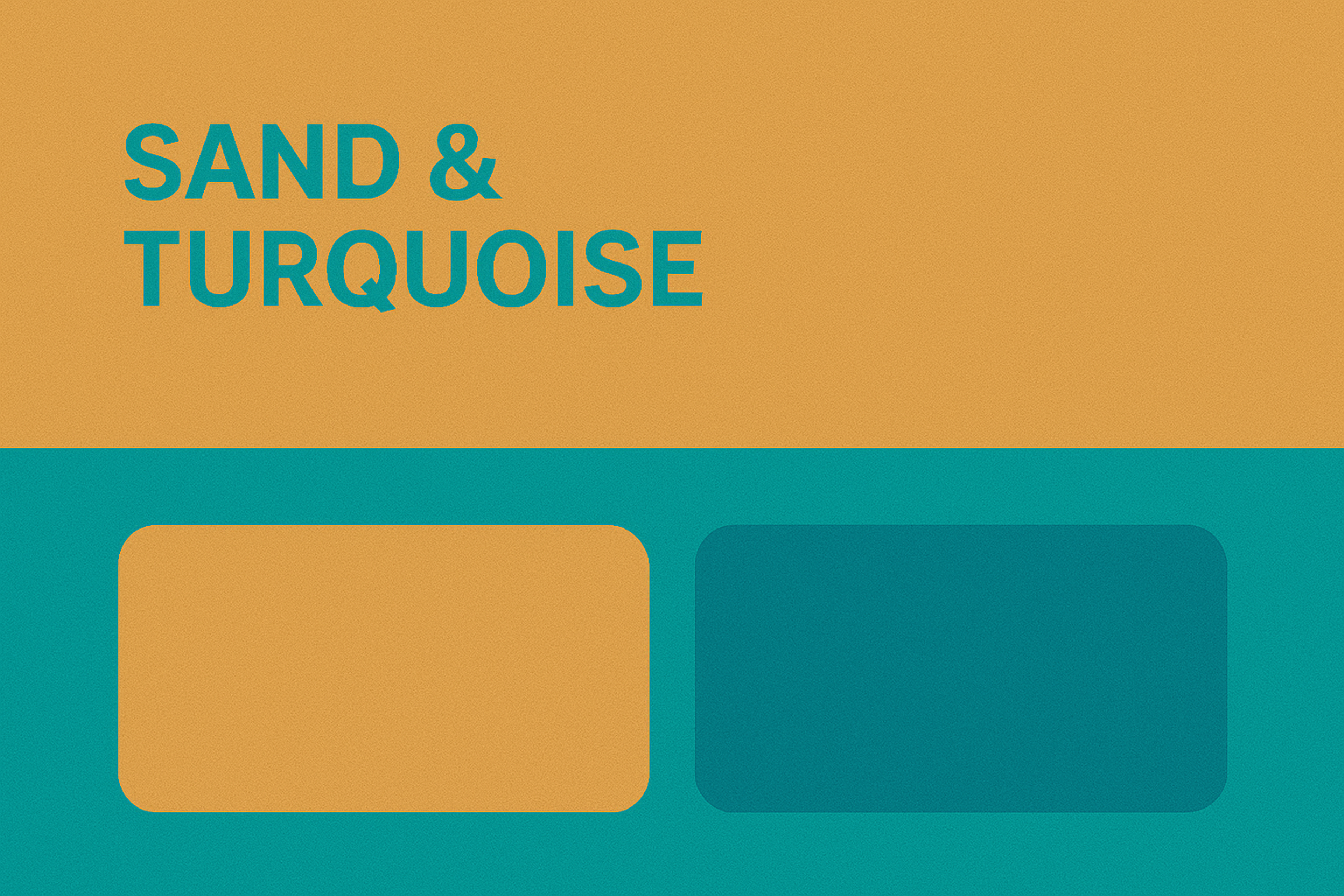 Sand & Turquoise