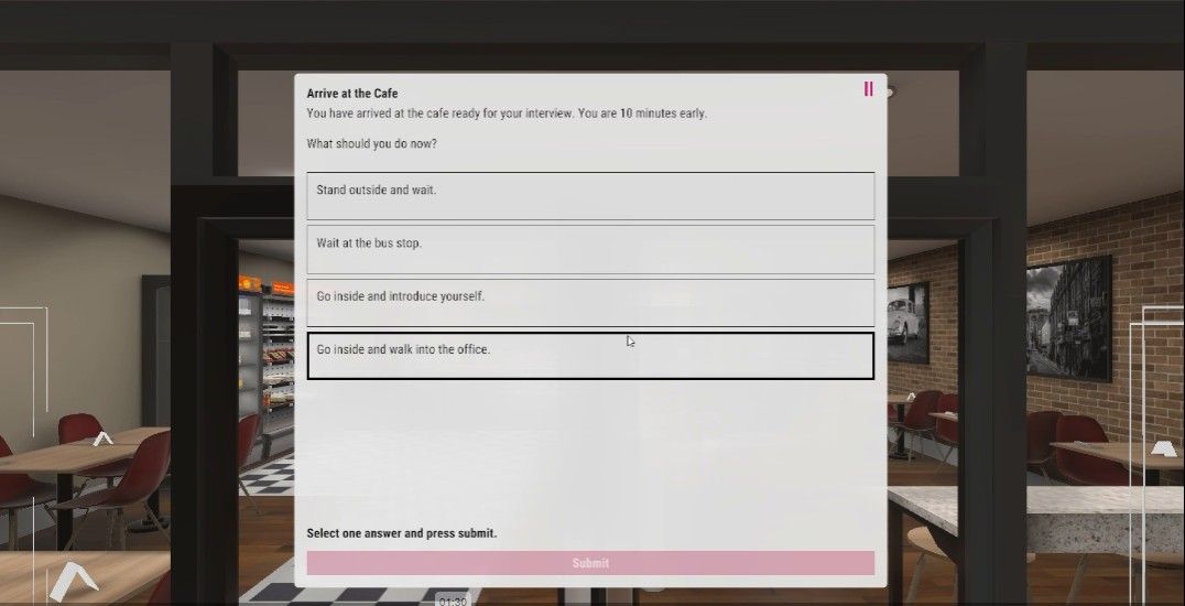 Preparing for and attending a job interview