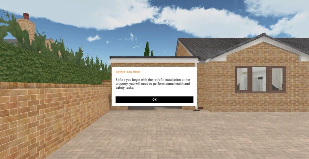 Installation of building fabric measures