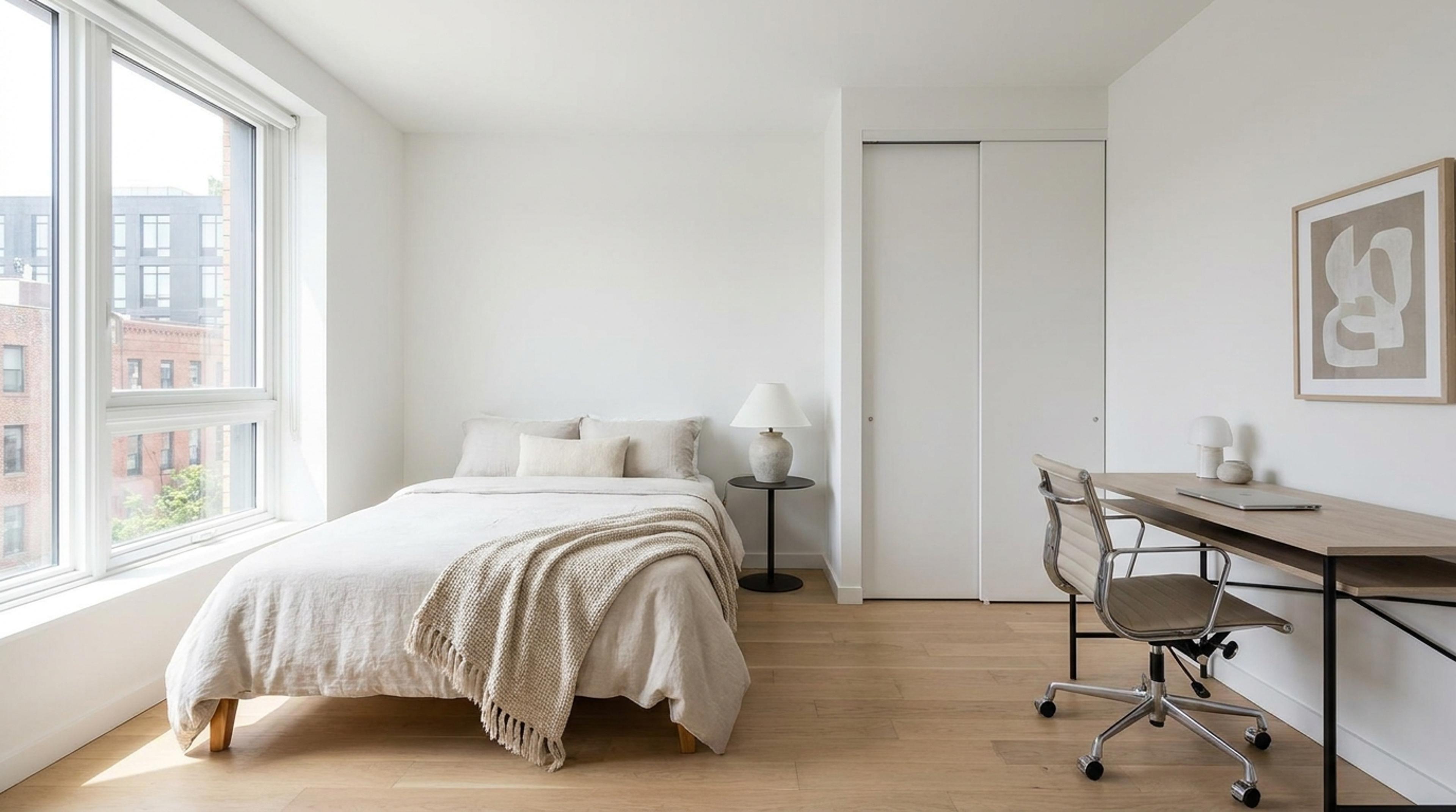Segundo dormitorio luminoso con placard empotrado