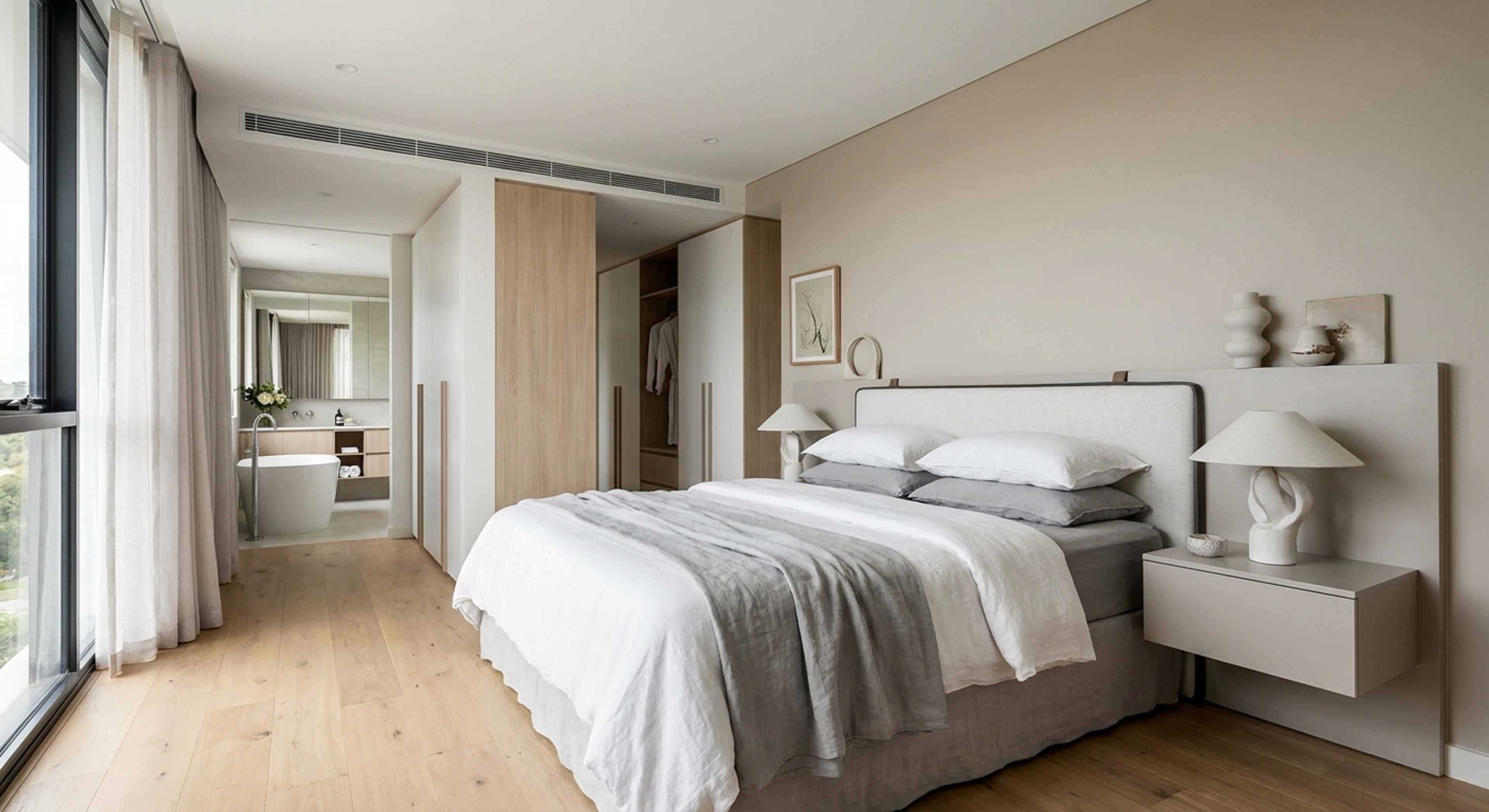 Dormitorio principal en suite con vestidor