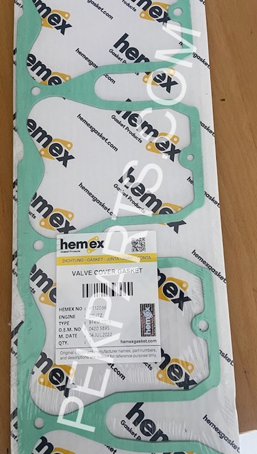 Valve Cover Gasket — part no 04205895
