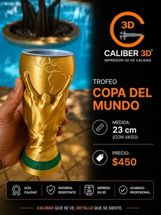  Copa del Mundo con vaso integrado 23 cm