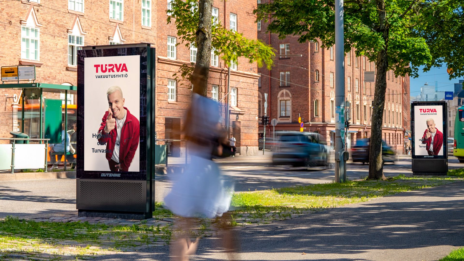 Turva: Out-of-home advertising that was noticed and that made an impact