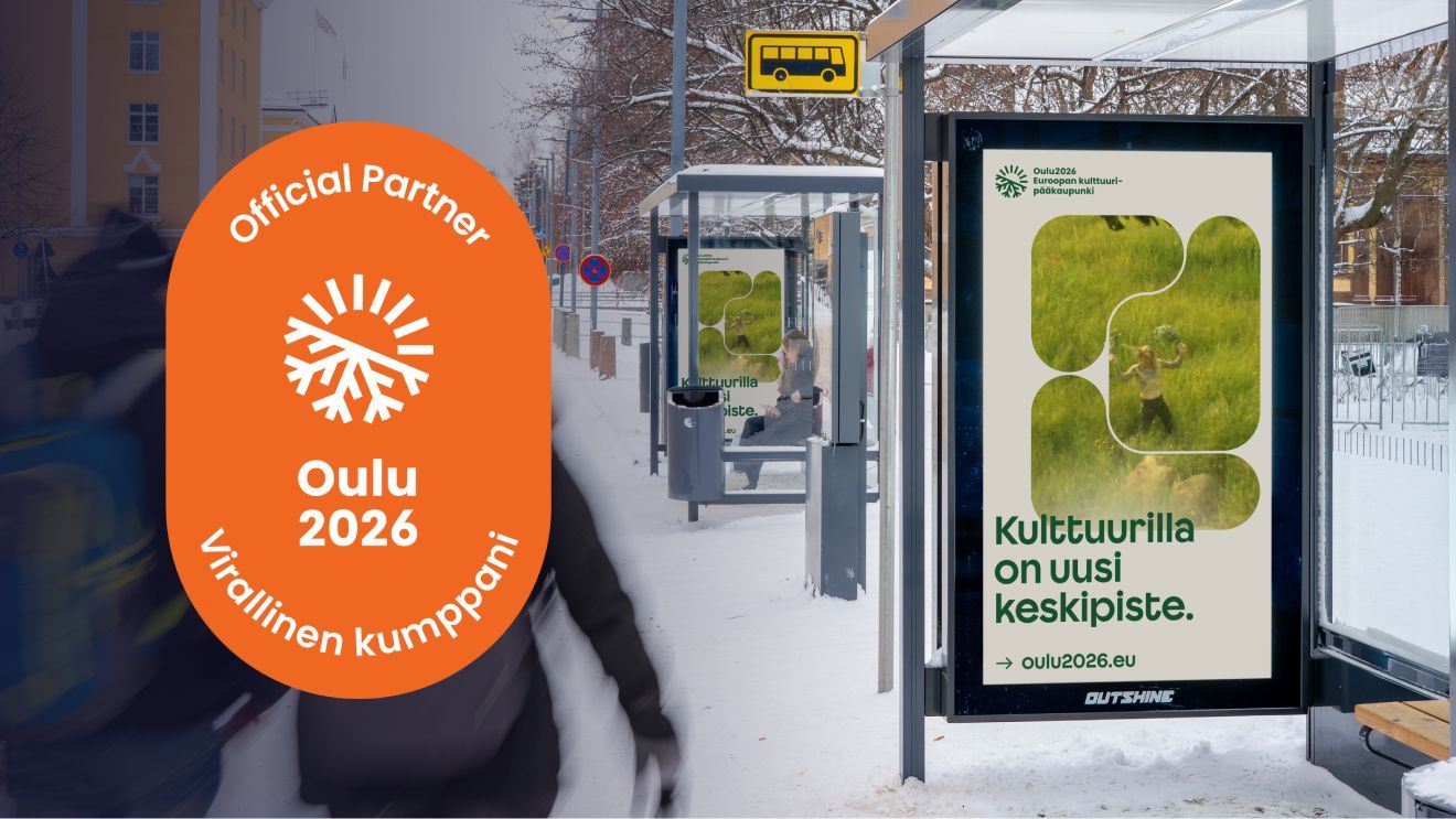 Outshine brings the Oulu2026 European Capital of Culture year to life throughout the city