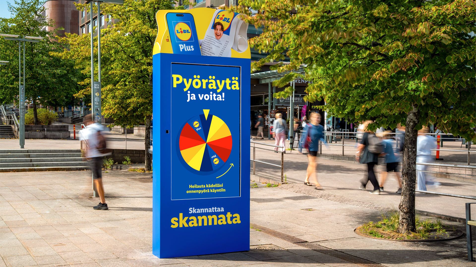 Lidl Plus: a wheel of fortune that stopped people and engaged them