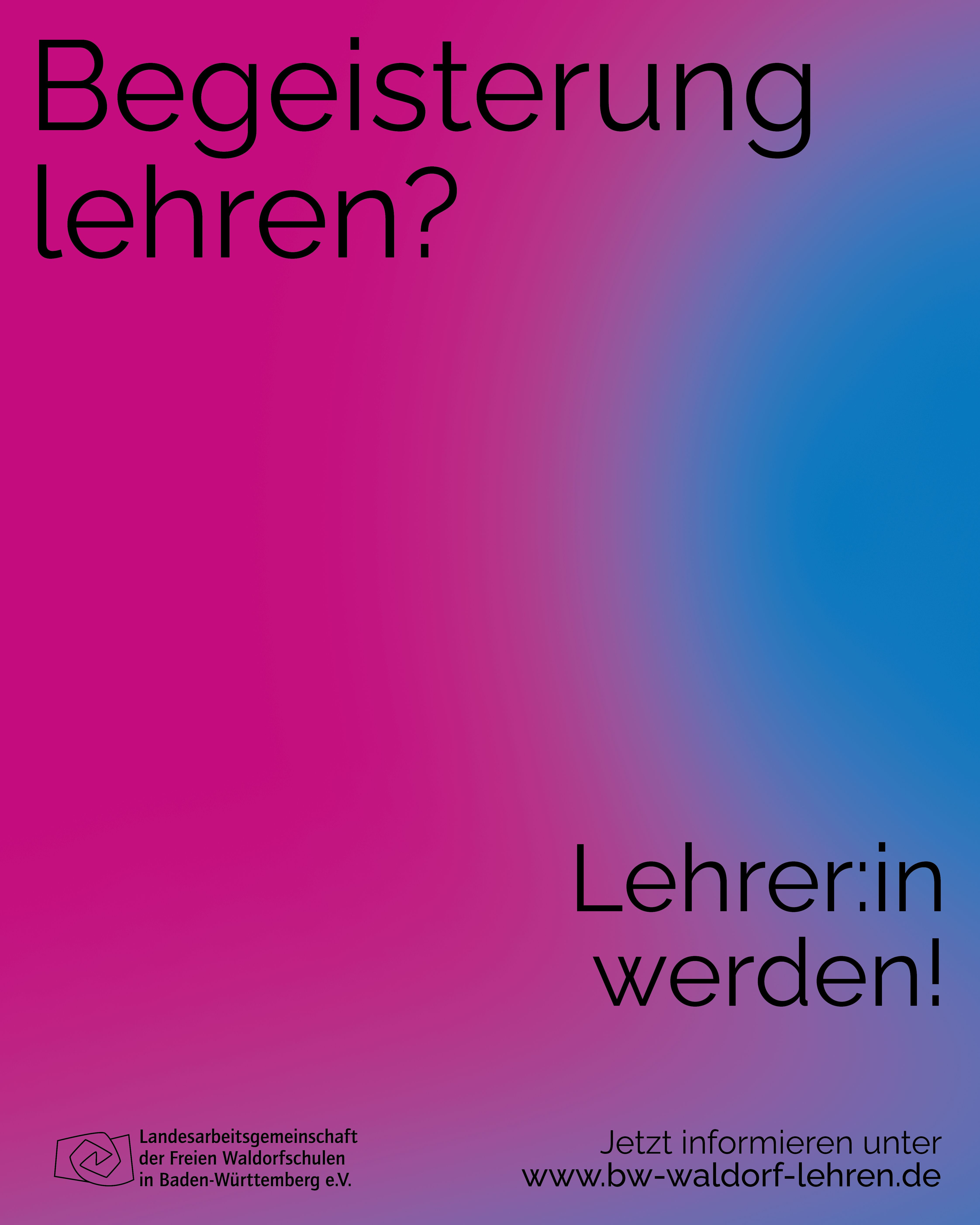 Kampagne Lehrer_innengewinnung, Begeisterung lehren