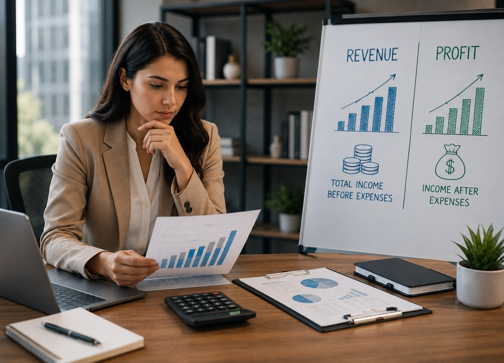 The Difference Between Revenue and Profit (Explained Simply)