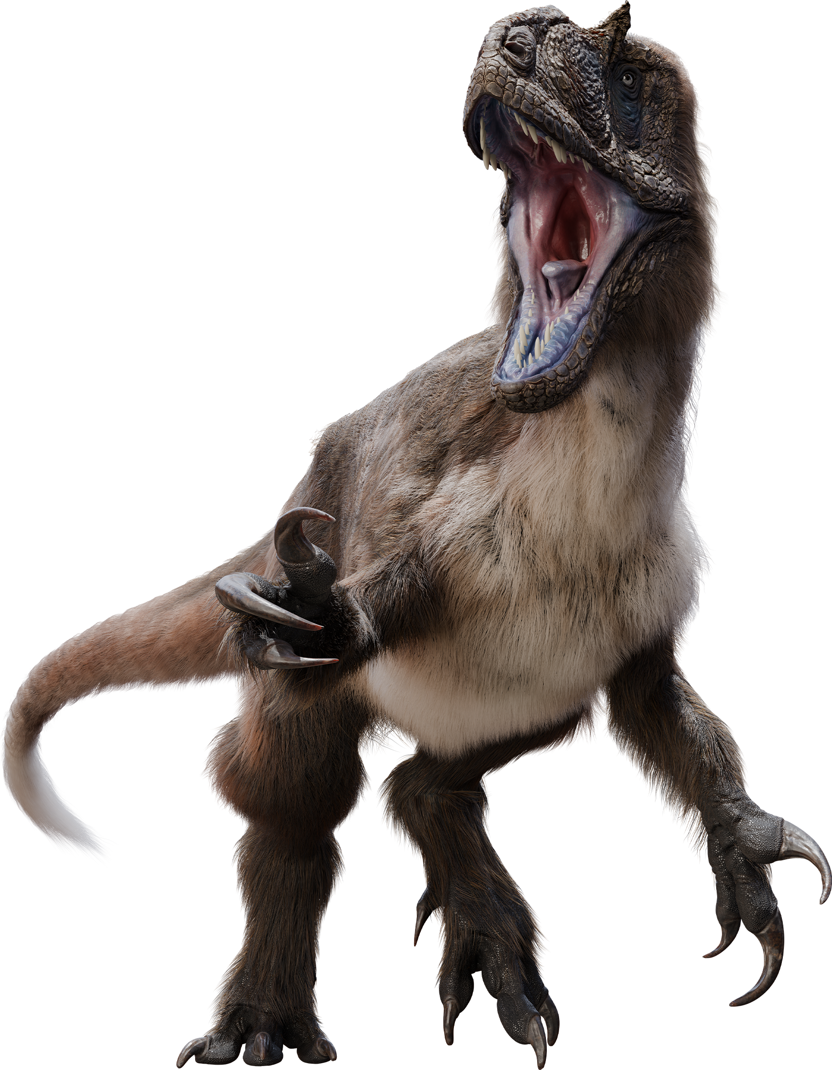 Accurate image of Yutyrannus with 360 view