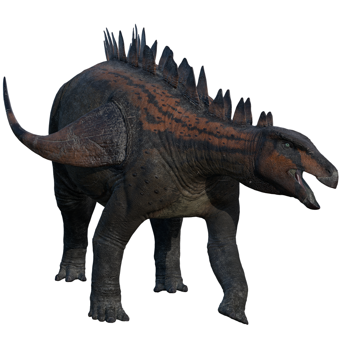 Accurate image of Gigantspinosaurus with 360 view