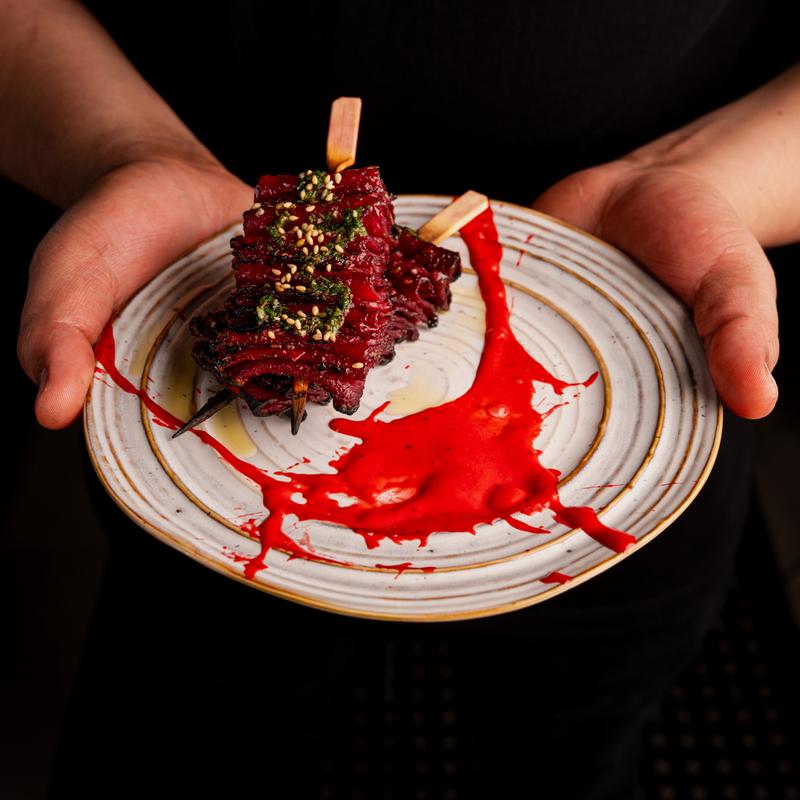 BEET + ZAATAR SKEWERS