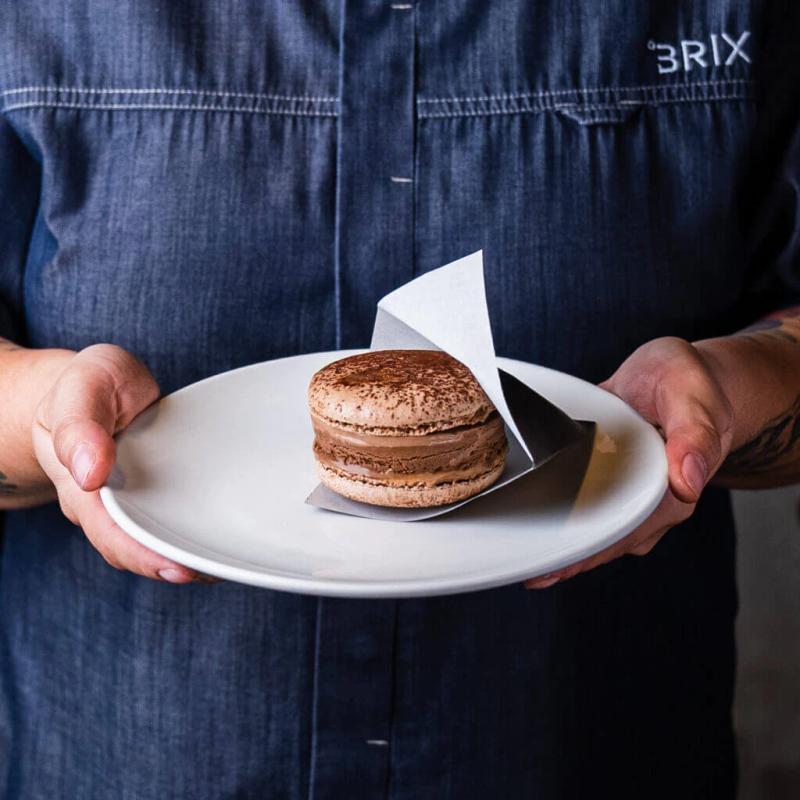 CHOCOLATE MACARON ICE CREAM SANDWICH
