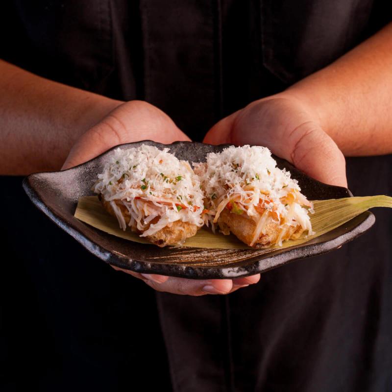 CRAB + CORN TEMPURA